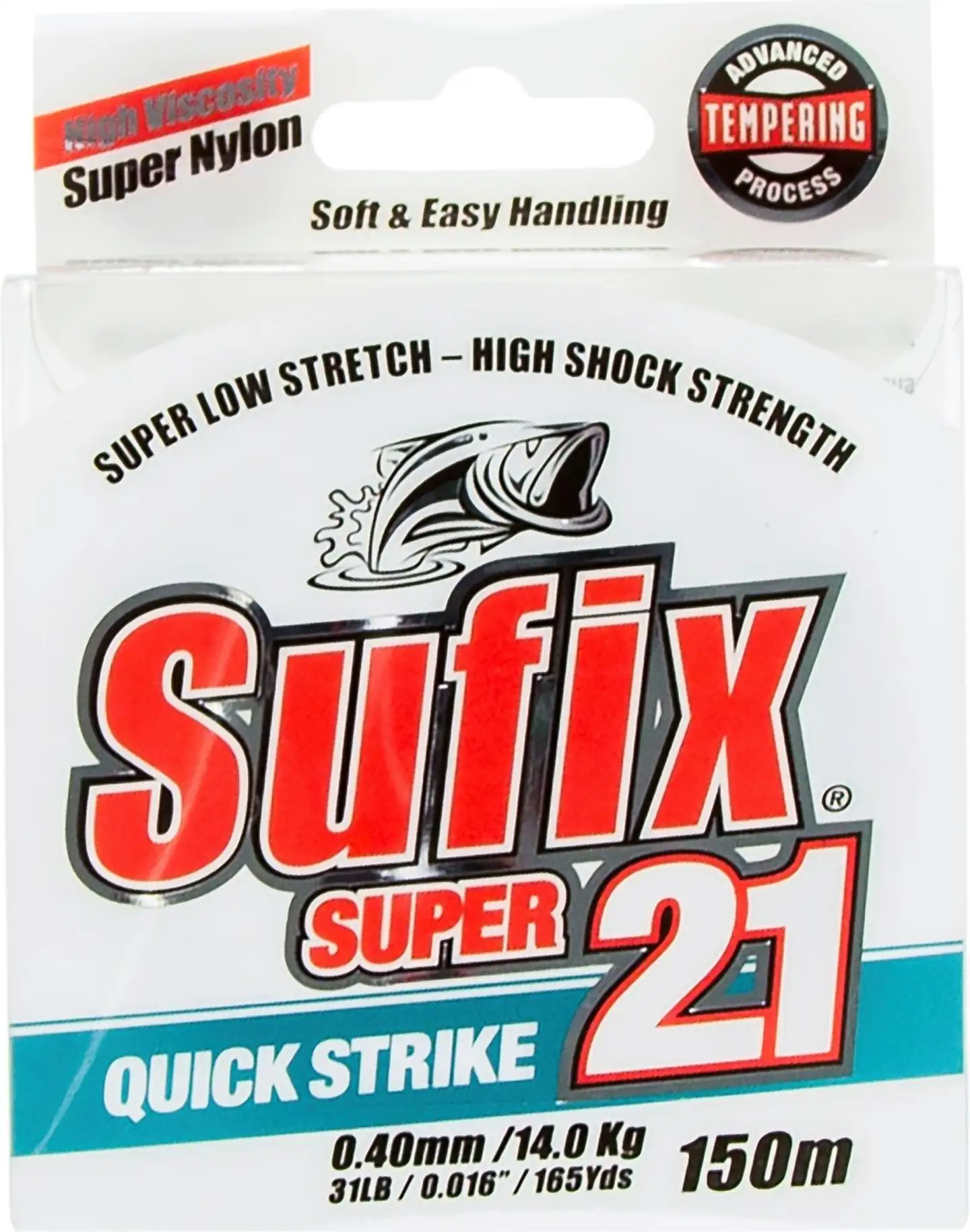 Sufix Super 21 150m 0,40mm/14.0kg kirkas siima