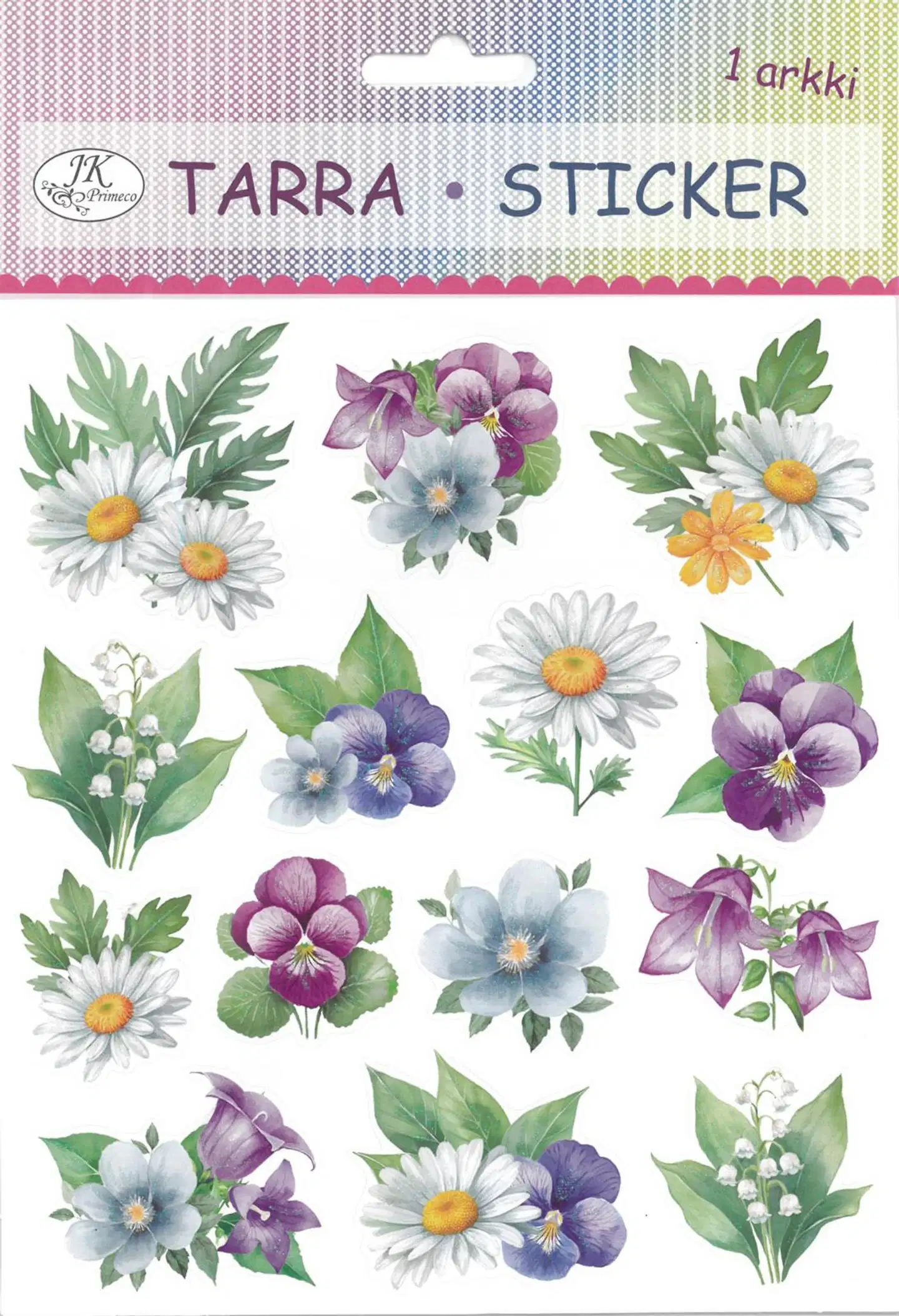 J.K. Primeco tarra-arkki Kesäkukat