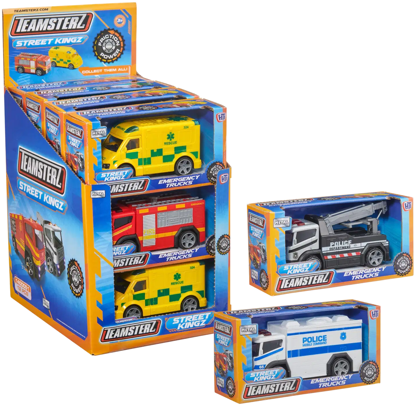 Teamsterz Sreet Kingz Emergency Trucks Friction -ajoneuvo - 1