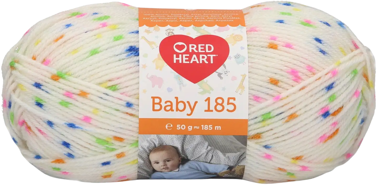 Red Heart Baby neulelanka 50g confetti