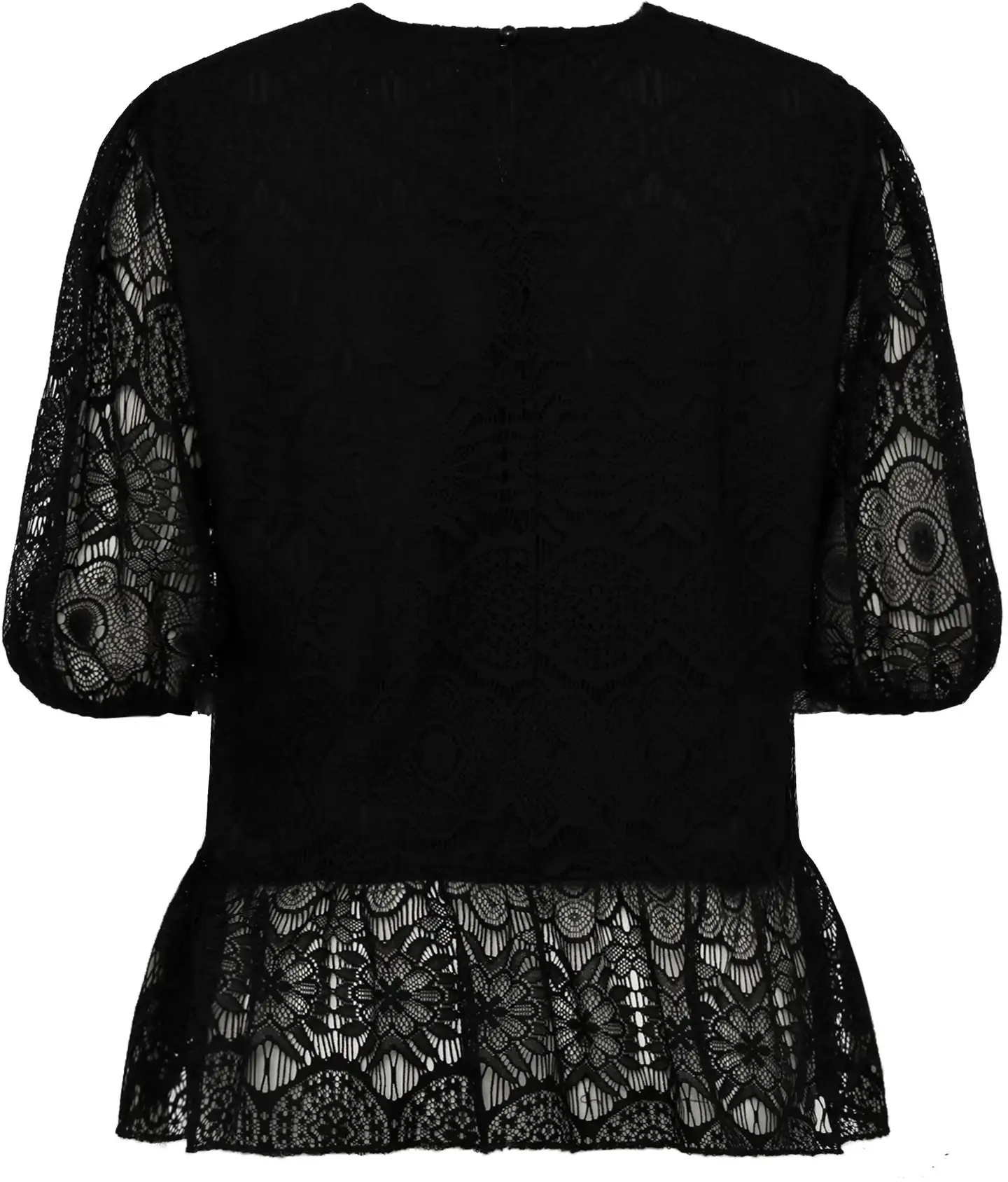 NOW Classic naisten pitsipusero 127112 - Black lace - 2