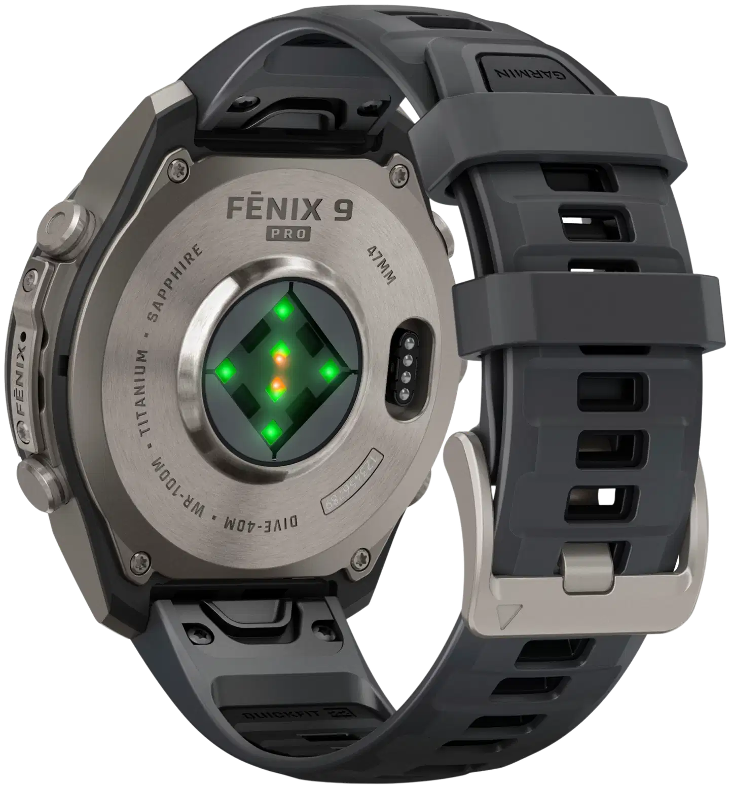 Garmin Fenix 9 Pro 47 mm titaani- ja grafiitinharmaa urheilukello - 8