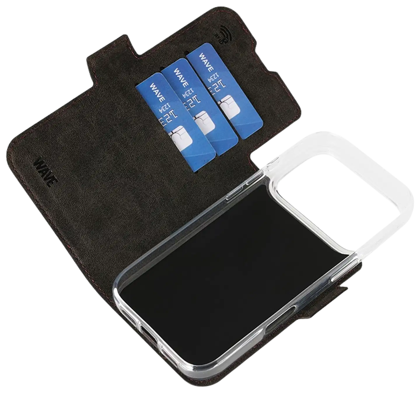 Wave MagSafe-yhteensopiva Book Case -puhelinkotelo Apple iPhone 18 Pro/Apple iPhone 17 Pro smoky sangria - 5