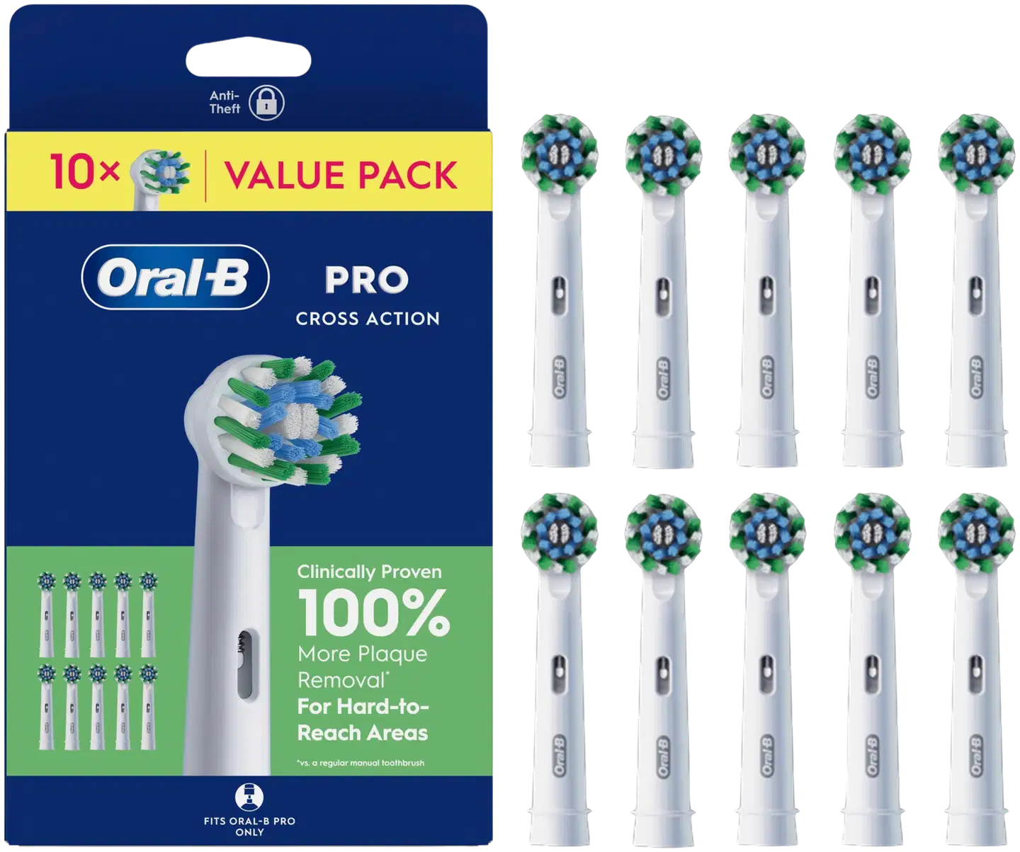 Oral-B Pro Cross Action vaihtoharja 10kpl - 1