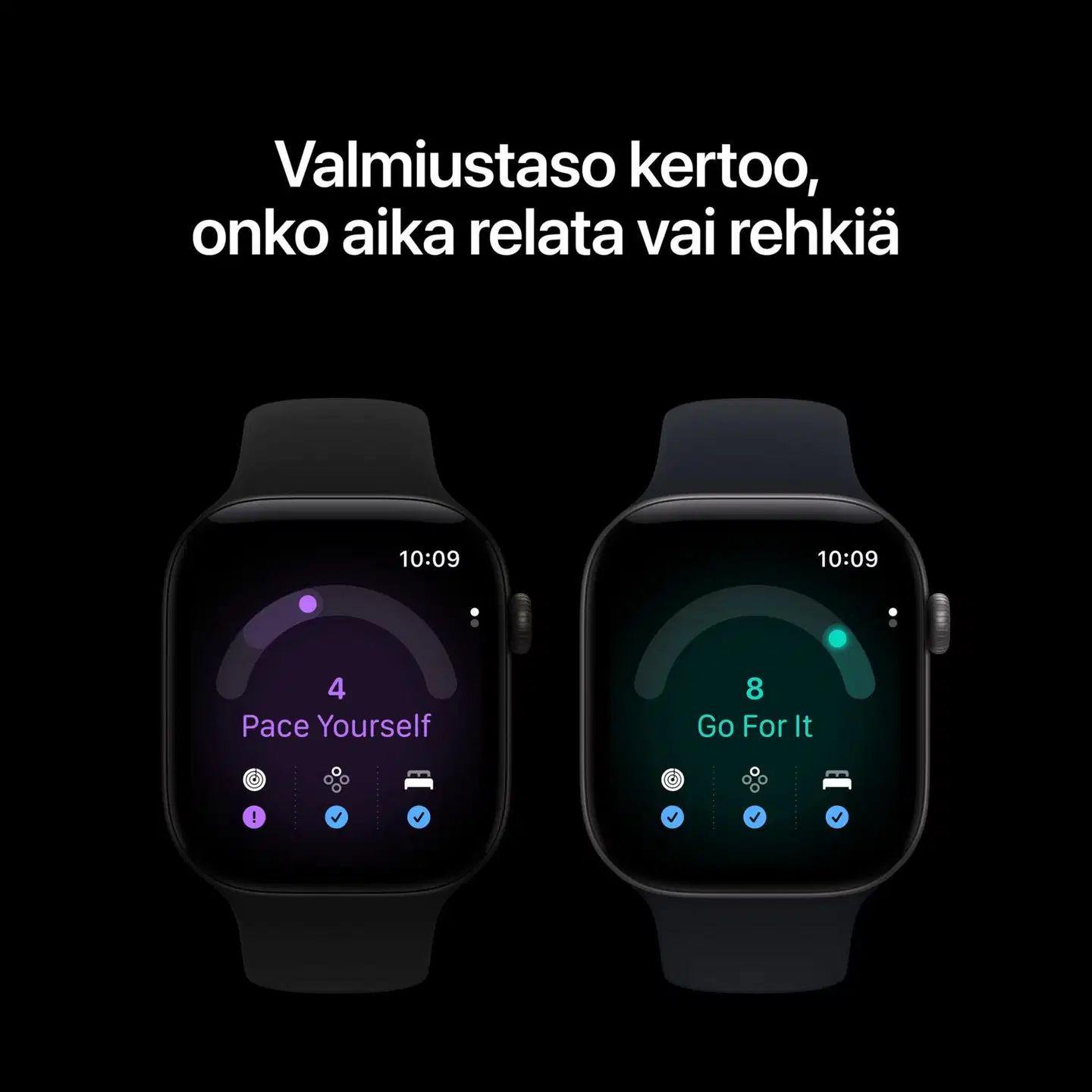 Apple Watch Series 12 GPS 42 mm:n vaaleankultainen alumiinikuori ja hiekanvärinen urheiluranneke - S/M - MJED4QN/A - 4