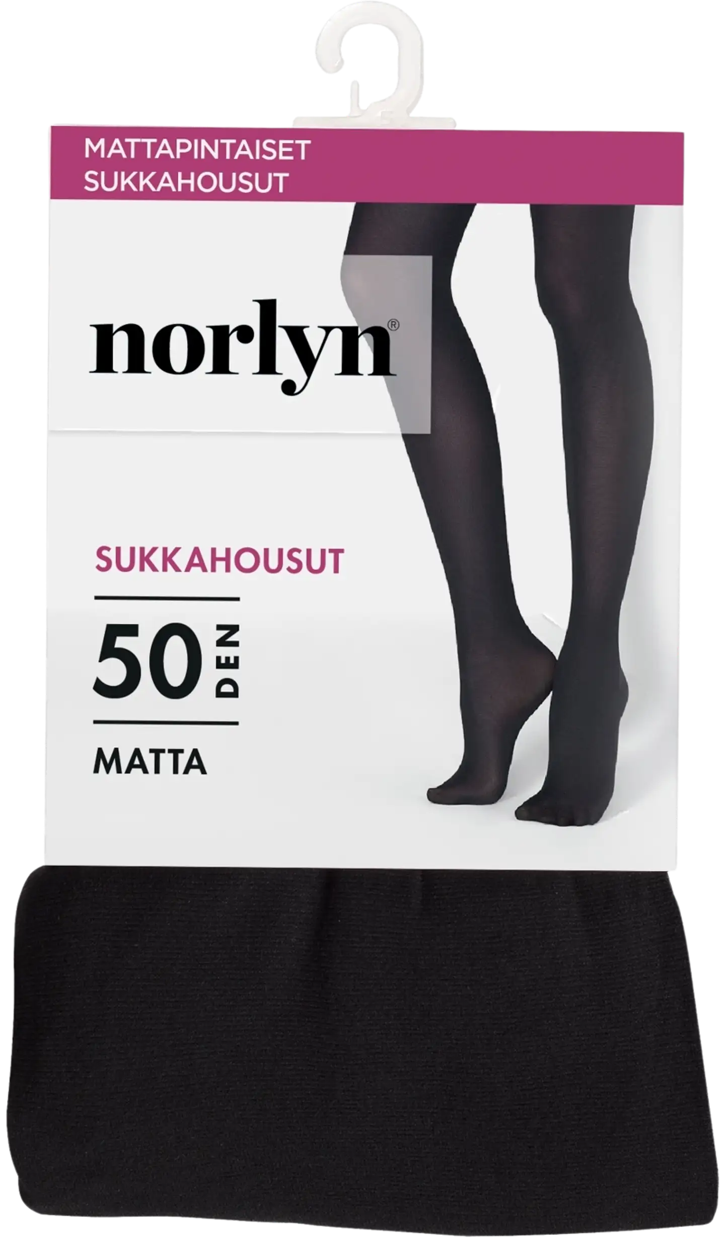 Norlyn Tights sukkahousut 50 den - BLACK - 1