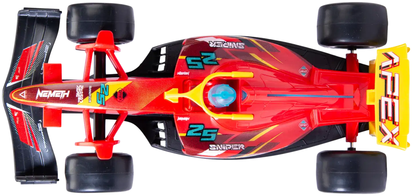 Dickie Toys Formula kilpa-auto Team APEX, 23 cm, 1:24, autossa valo- ja äänitoiminto - 4