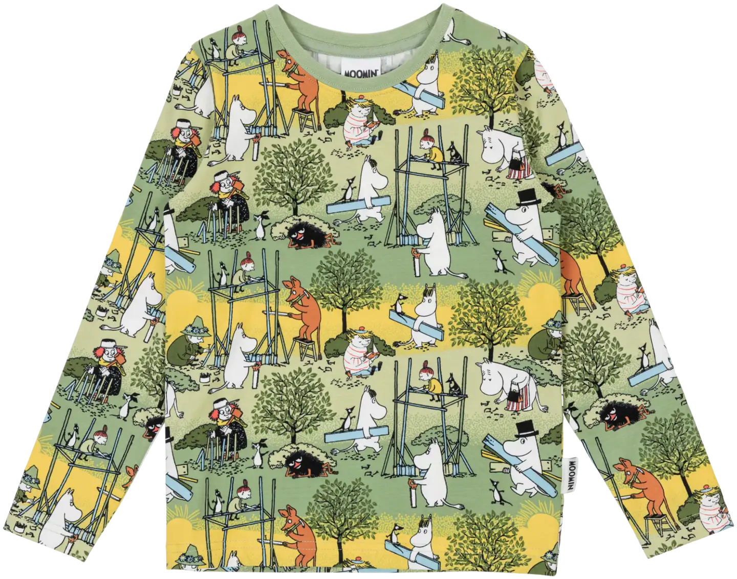 Muumi lasten paita Uutterat 591362 - VIHREÄ - 1