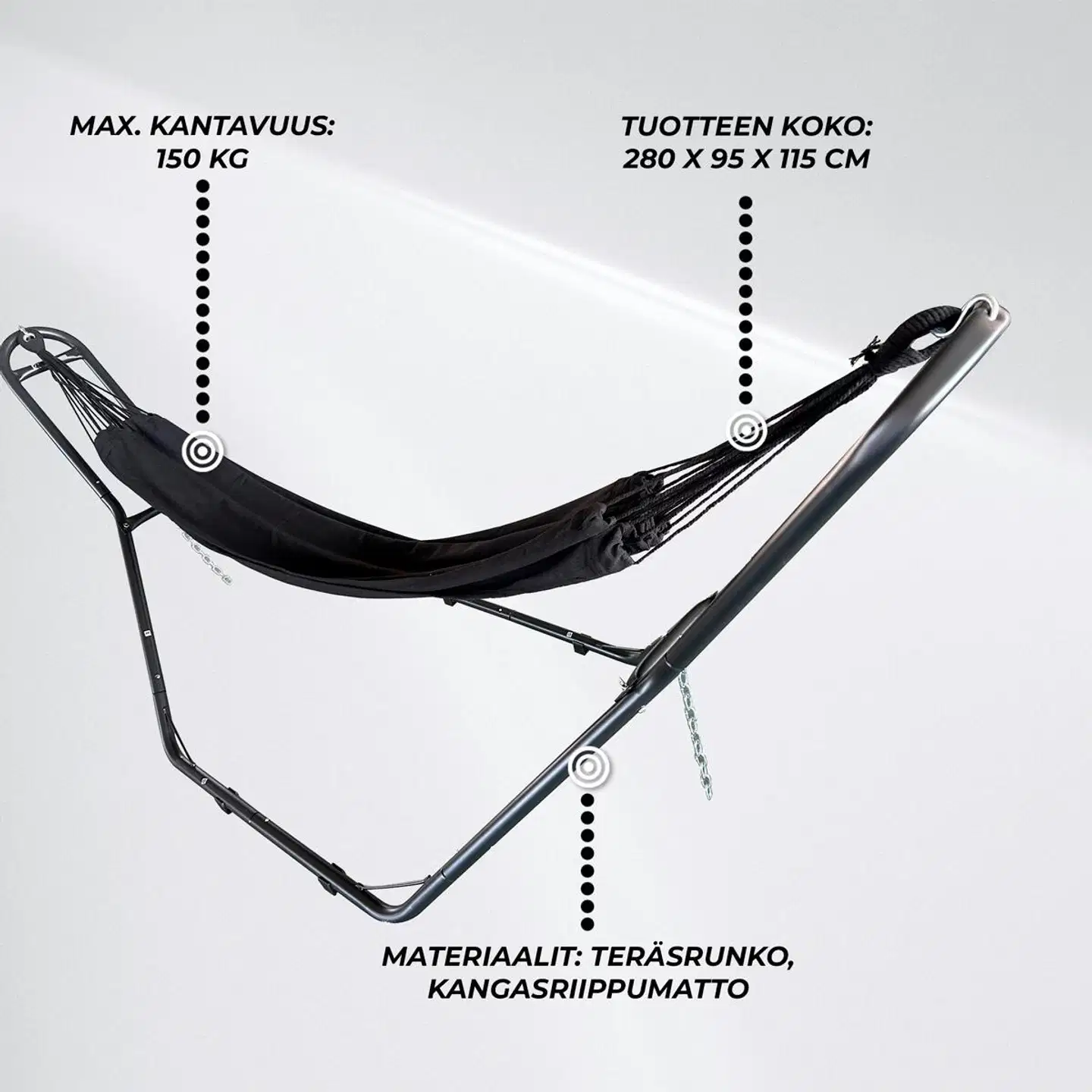 Lykke riippumatto telineellä - 3