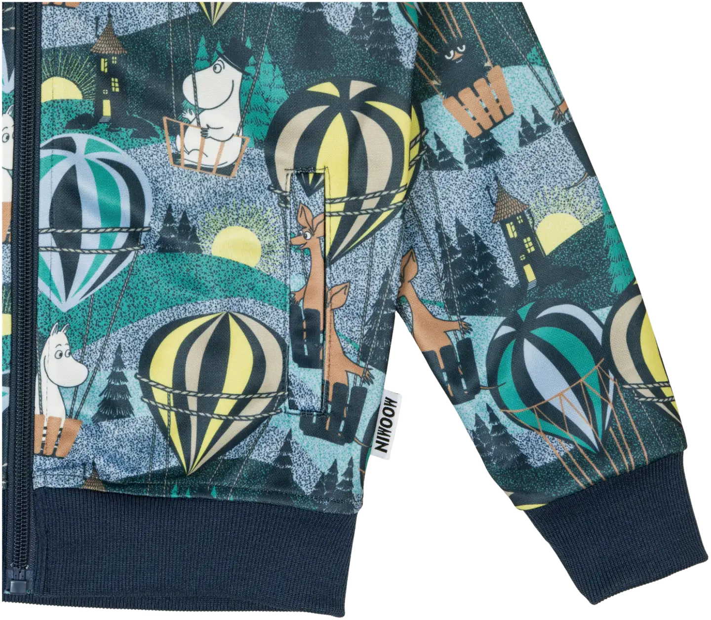 Muumi lasten verkkatakki Aamulento 591368 - SININEN - 3