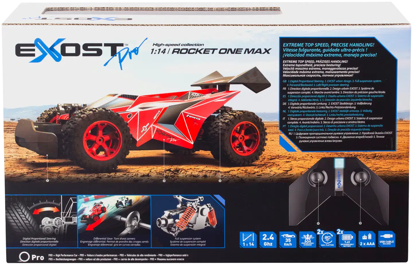 Exost Pro radio-ohjattava auto Rocket One Max - 11