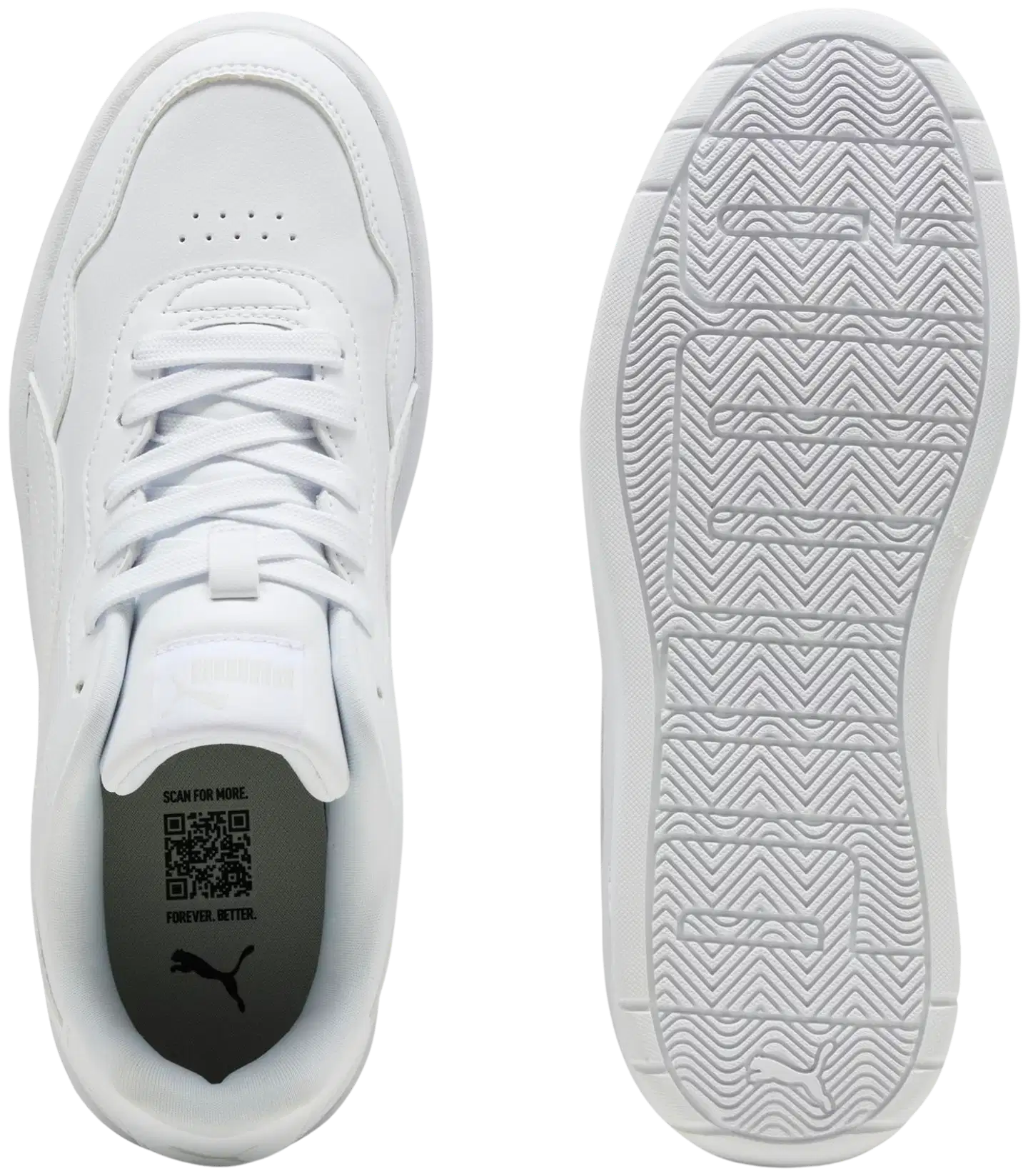 Puma naisten tennari Court Lally Skye - Puma White - 5