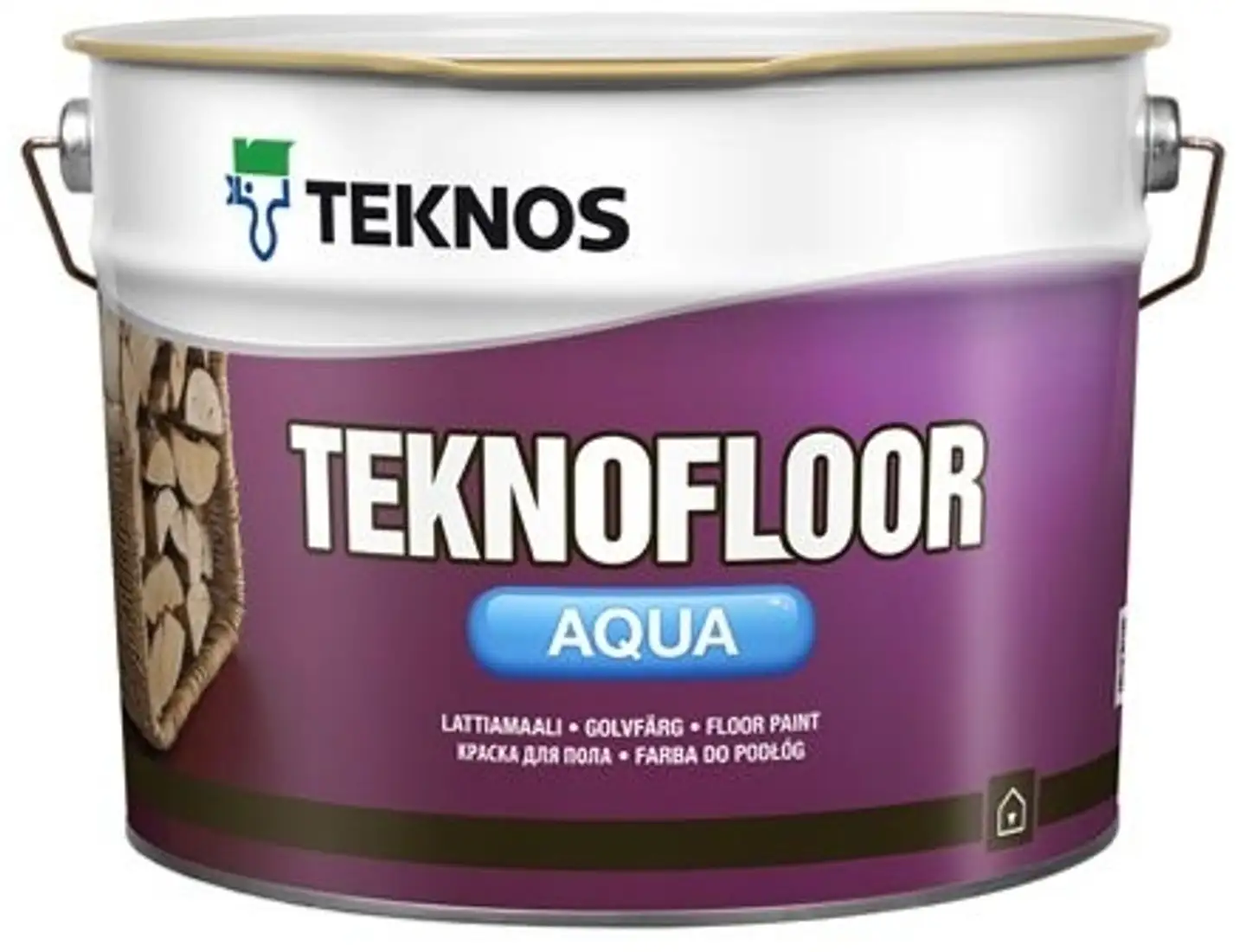 Teknos Teknofloor Aqua Lattiamaali 9L PM1 valkoinen sävytettävissä puolikiiltävä