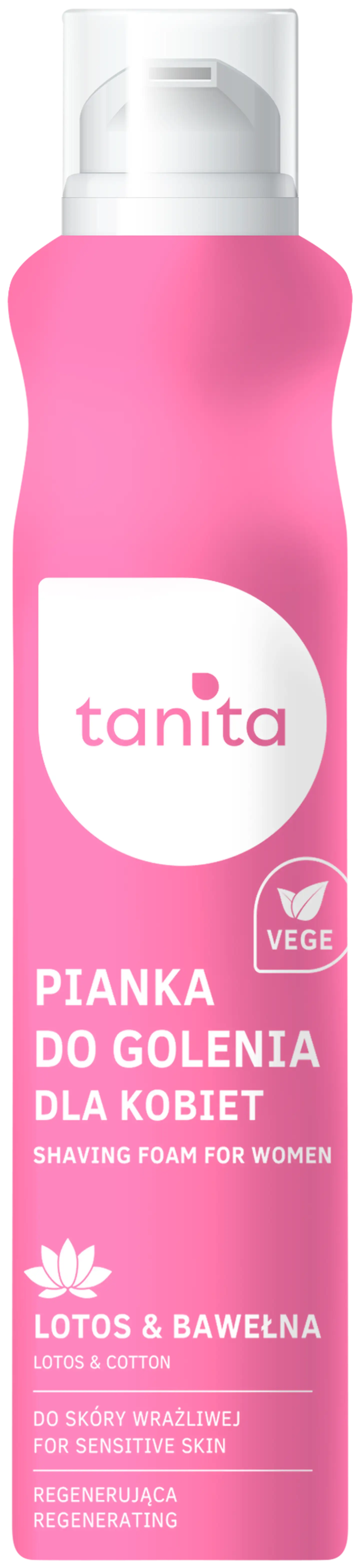 TANITA Shaving Foam For Woman Lotus & Cotton Sensitive Skin 200ml