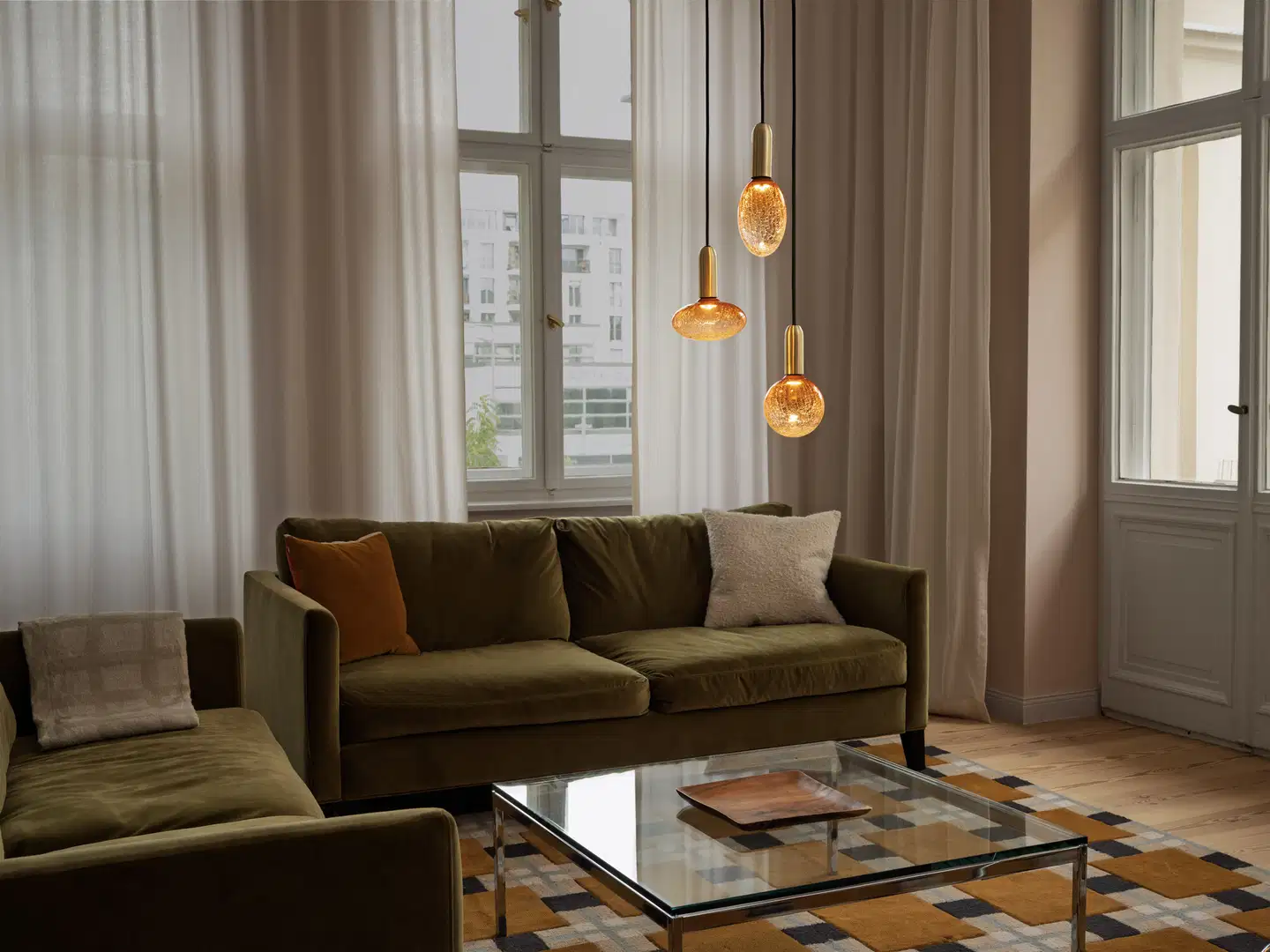 Osram LED-sisustuslamppu Decor Cracked Round 3,5W E27 oranssi - 4