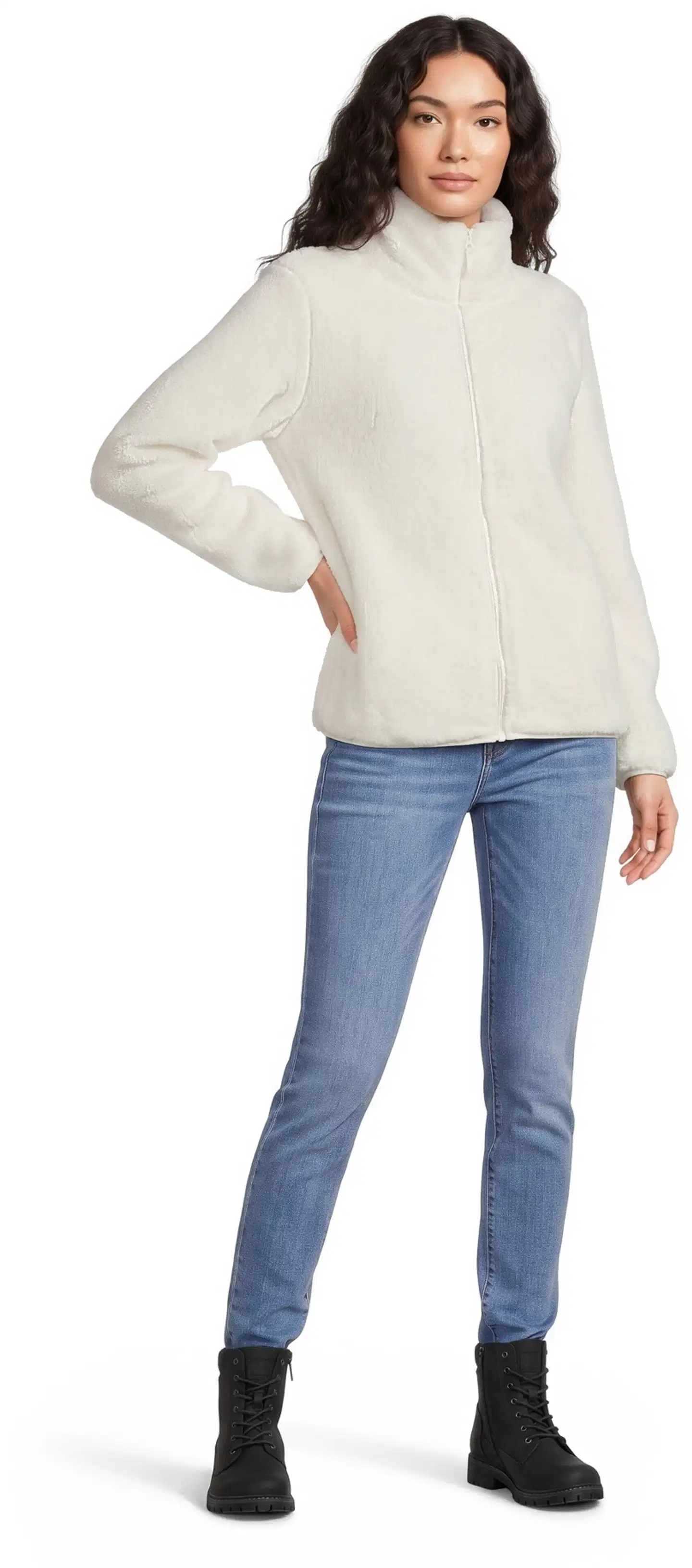 House naisten fleecetakki sherpa YLJ4610 - Coconut milk - 4