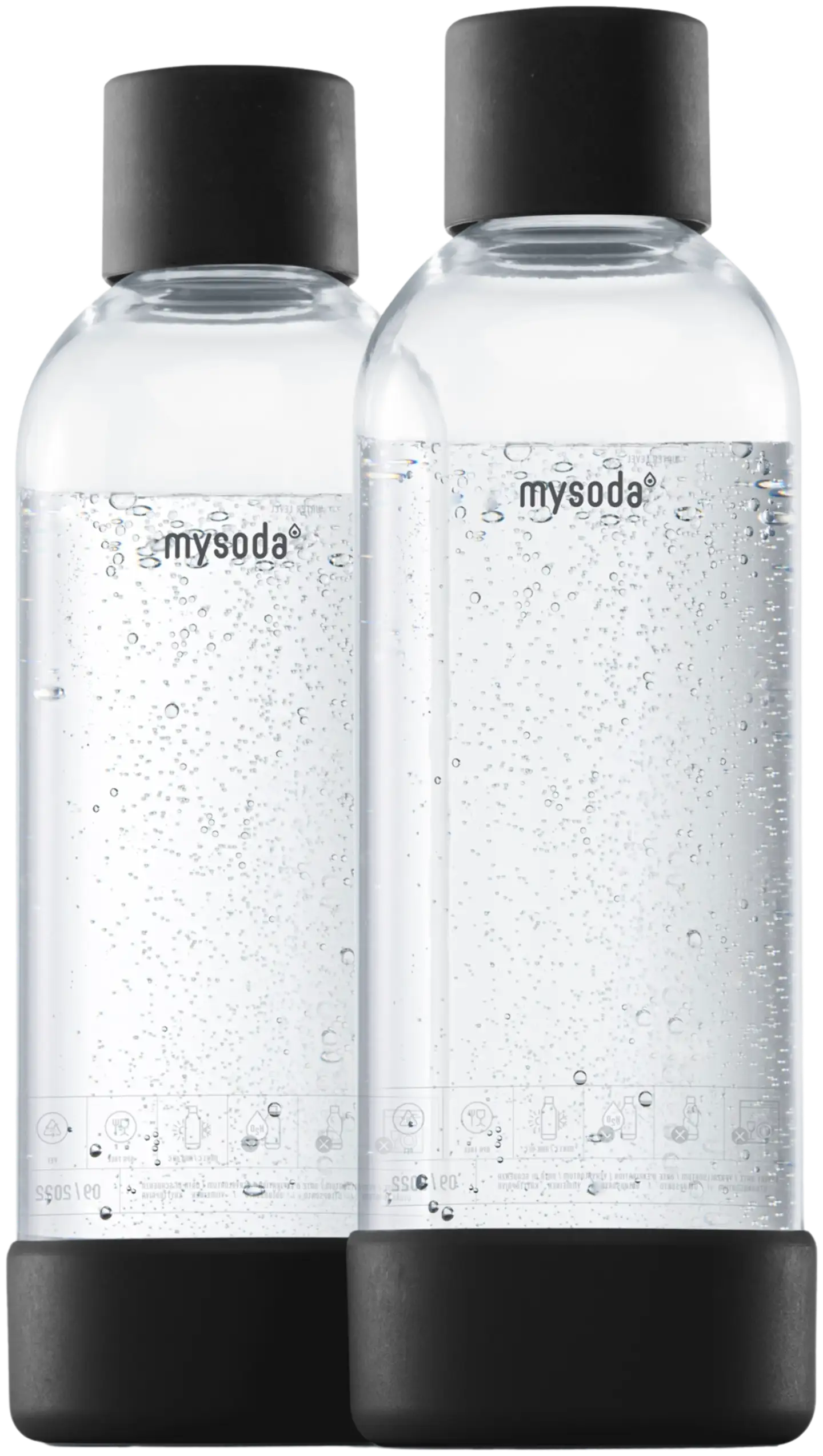 Mysoda Black 1.0L juomapullo 2-pack - 1