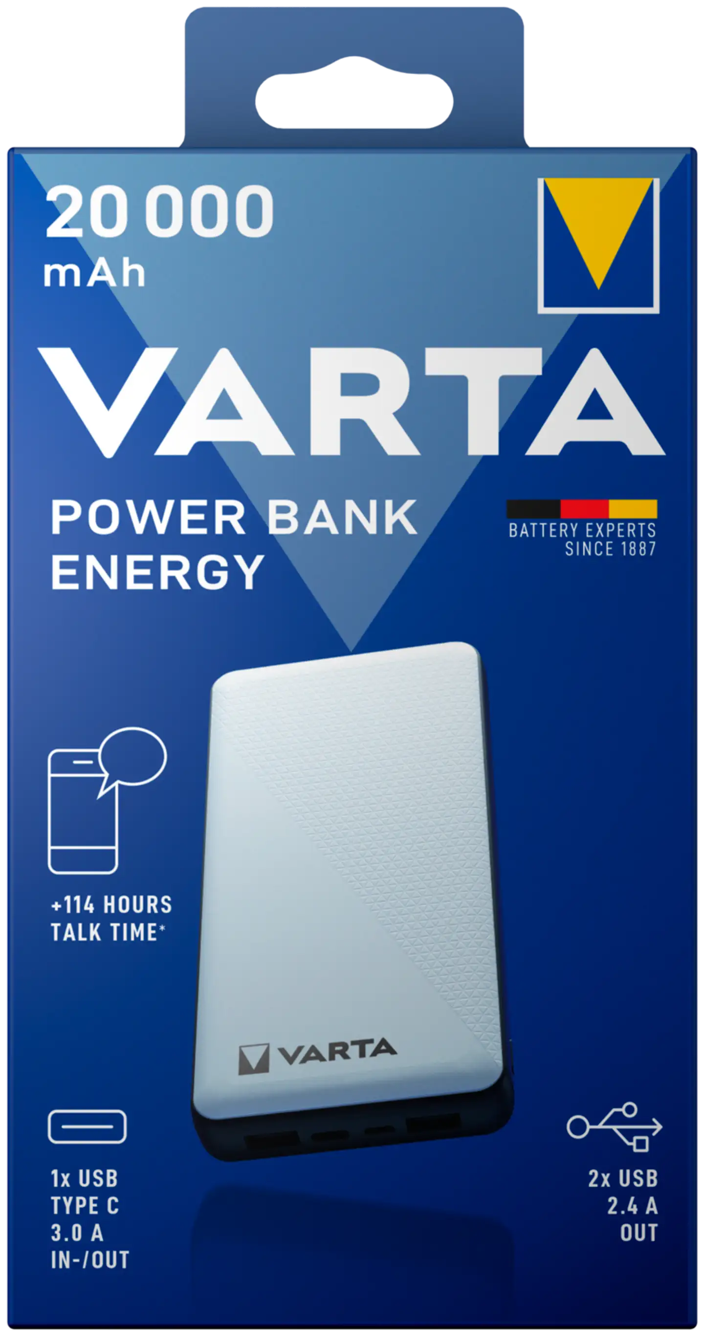 Varta Power Bank Energy 20000mAh - 1