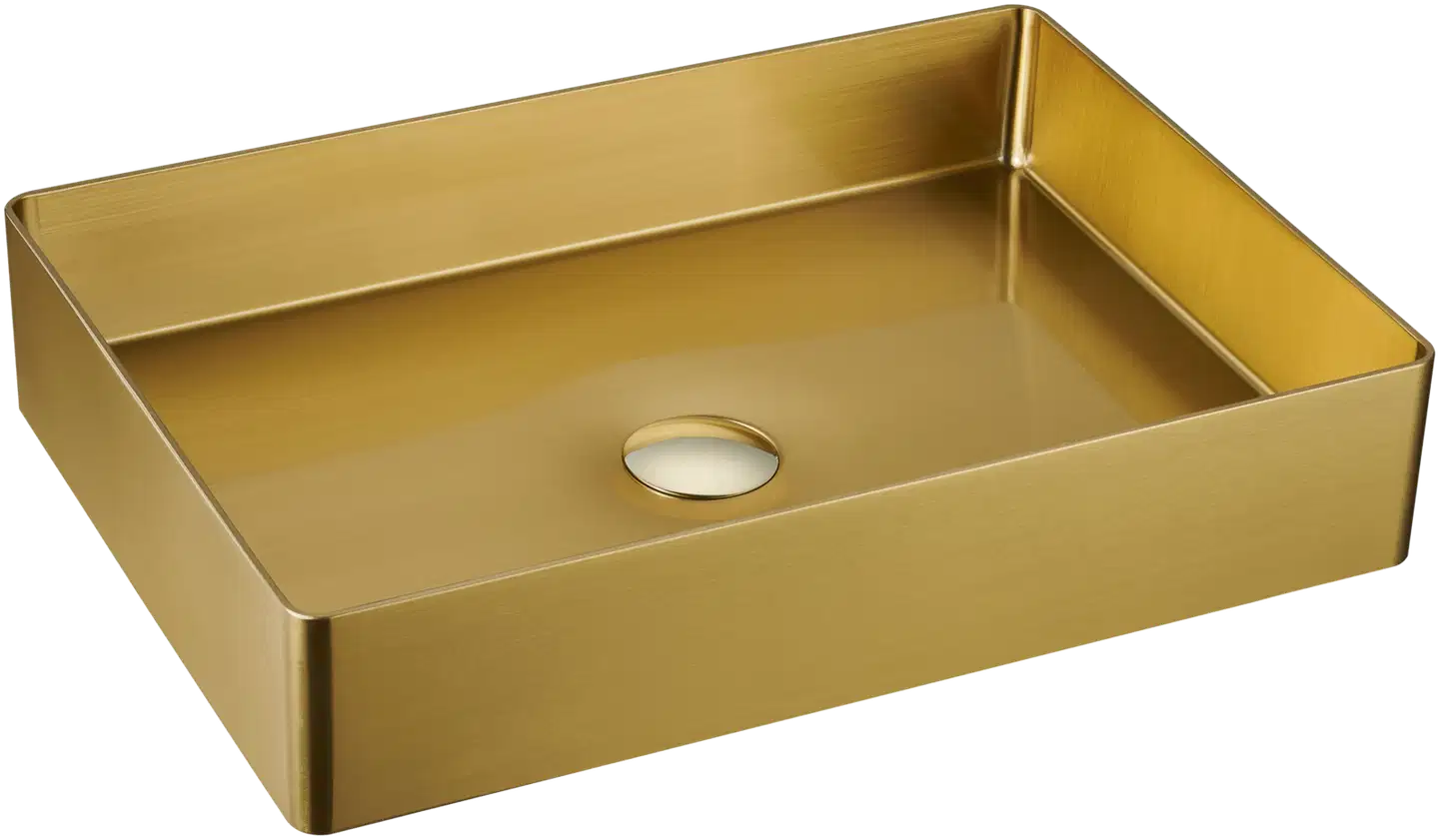 INOX by Tammiholma malja-allas harjattu kulta 500x350 mm - 1