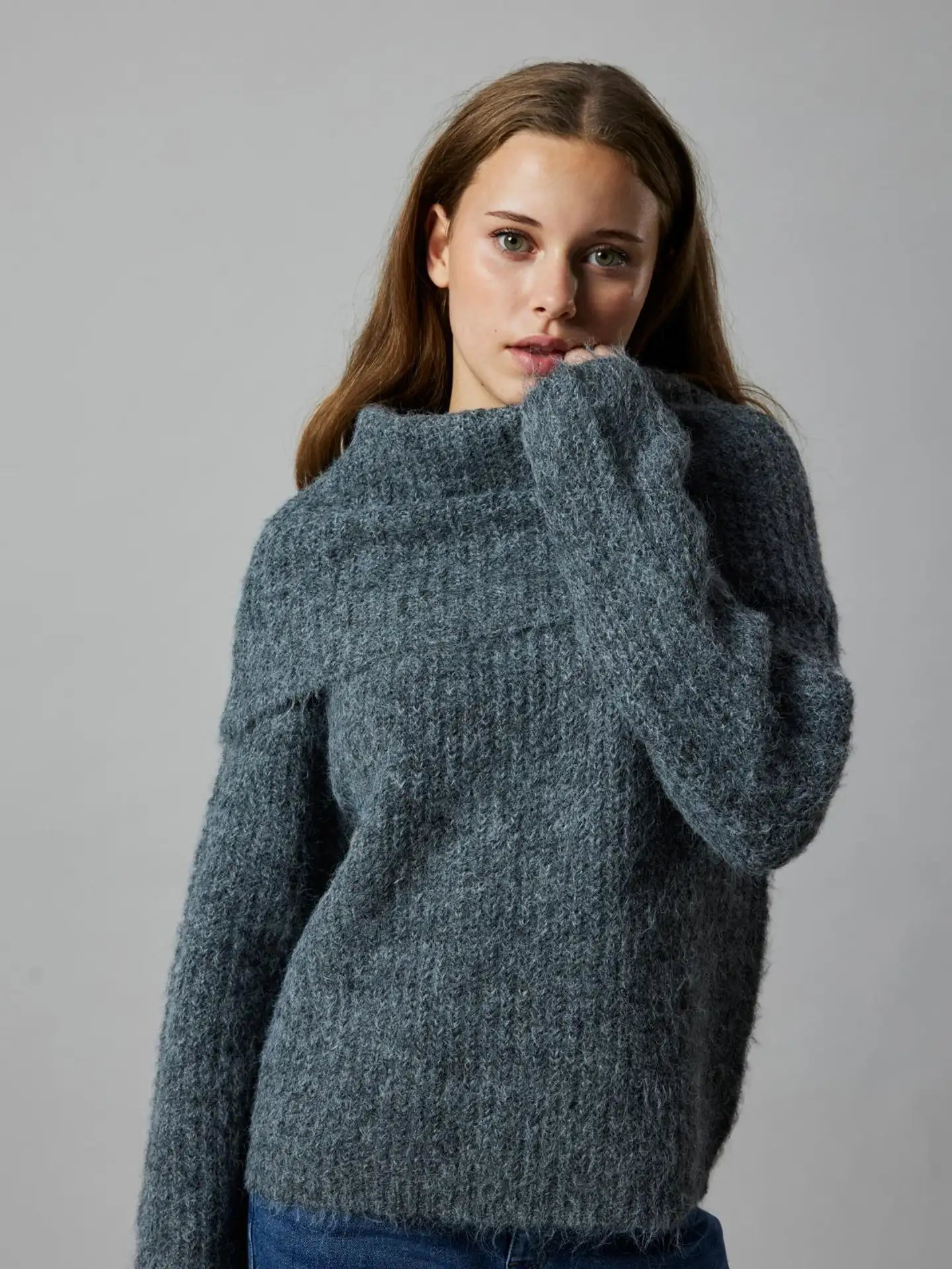 LMTD lasten neule - dark grey melange - 5