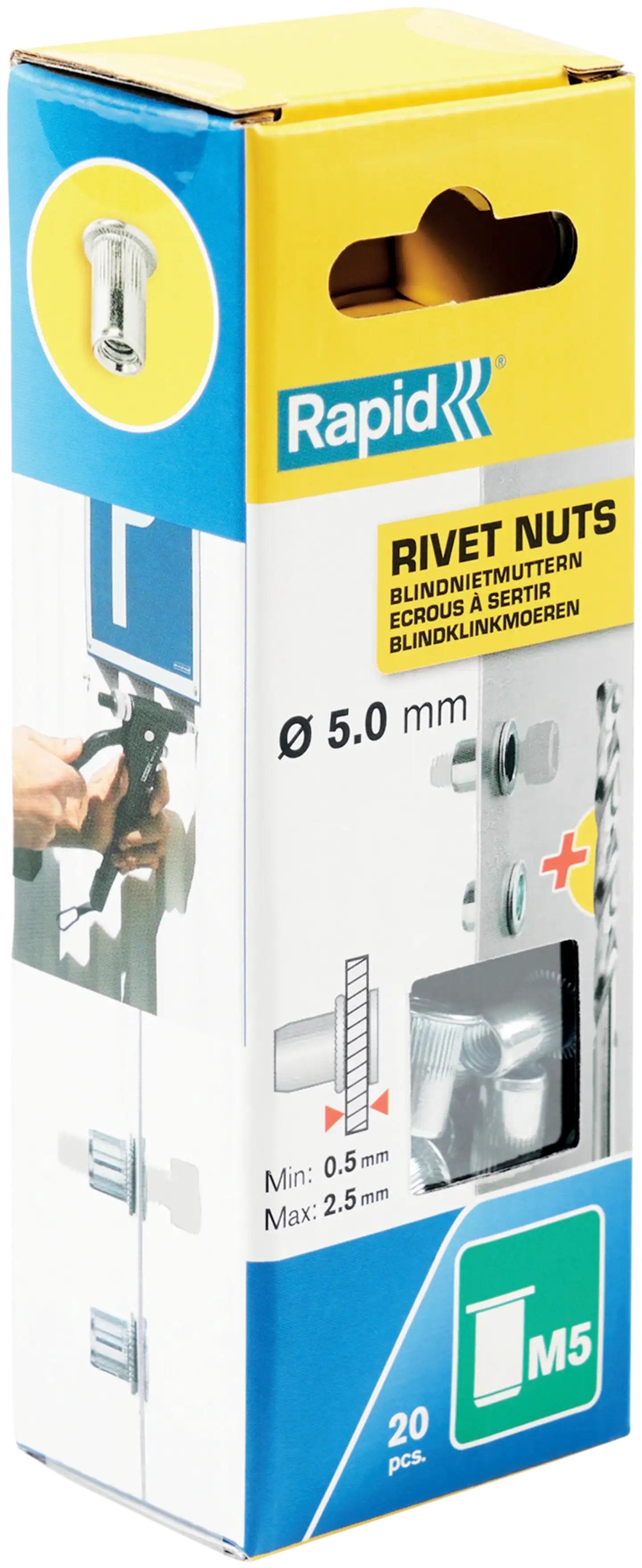 Niittimutteri Rapid M5 20 kpl RP110:lle