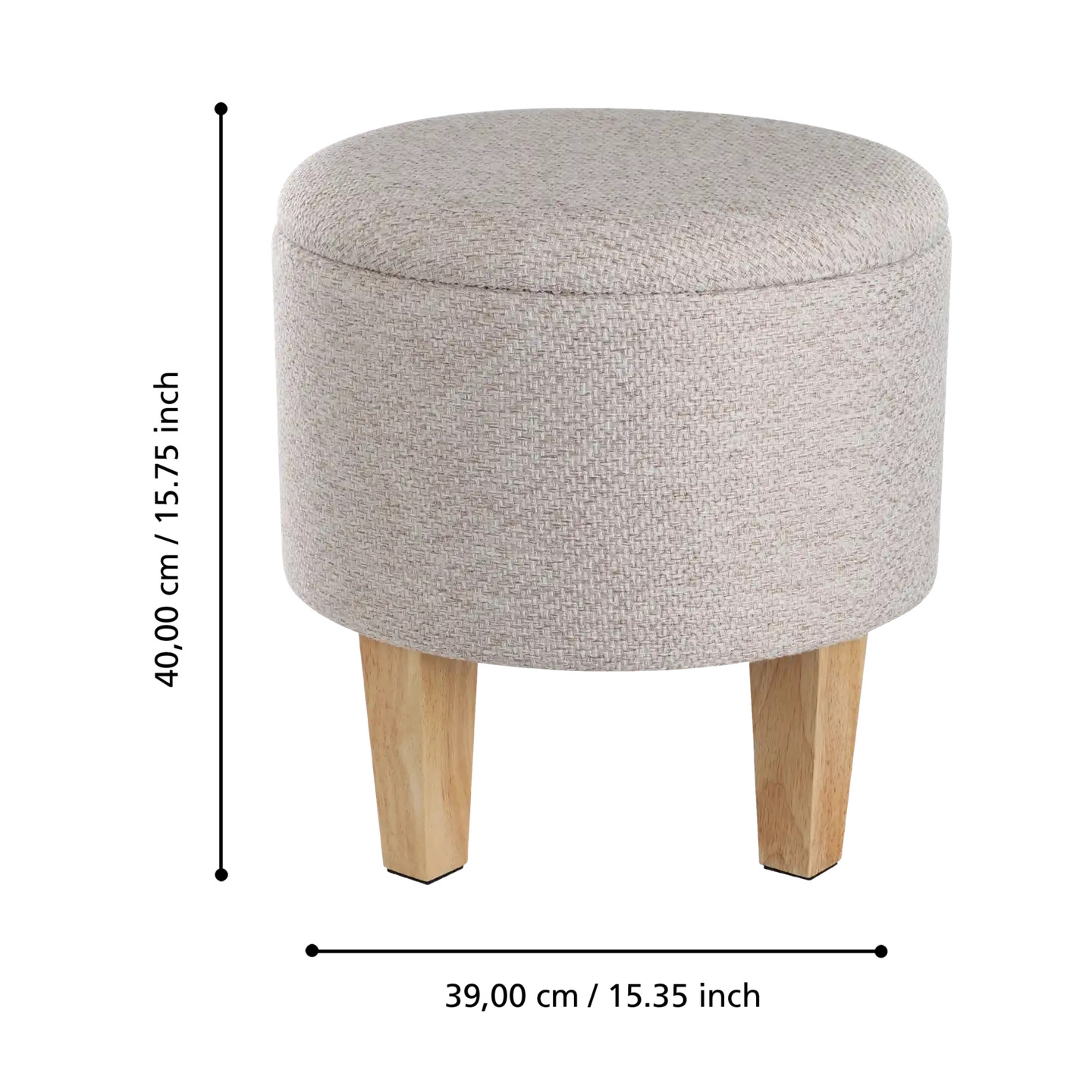 EGLO jakkara Mashike Ø39 cm beige - 4
