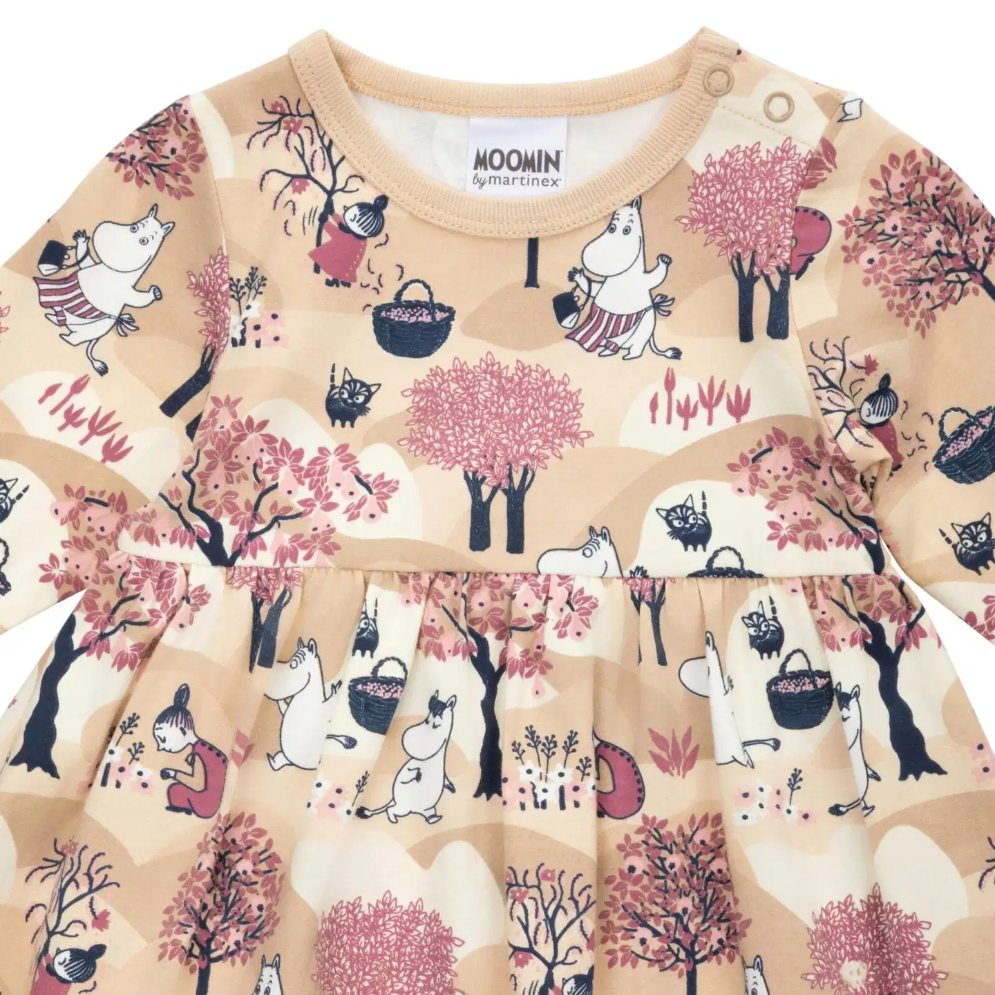 Muumi vauvojen bodymekko Hedelmäsato 592497 - beige - 2