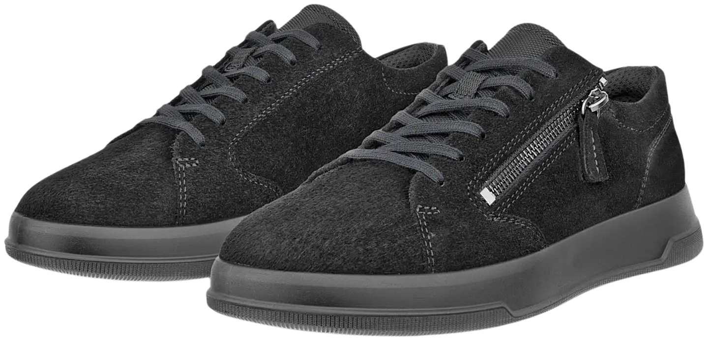 Ecco naisten kävelykenkä Move ZIP tennari - Black/Cravel - 3