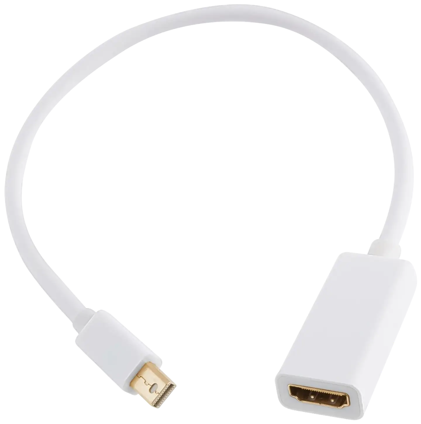 Wave Adapterikaapeli, Apple Mini DisplayPort uros - HDMI naaras, 25cm, Valkoinen - 1
