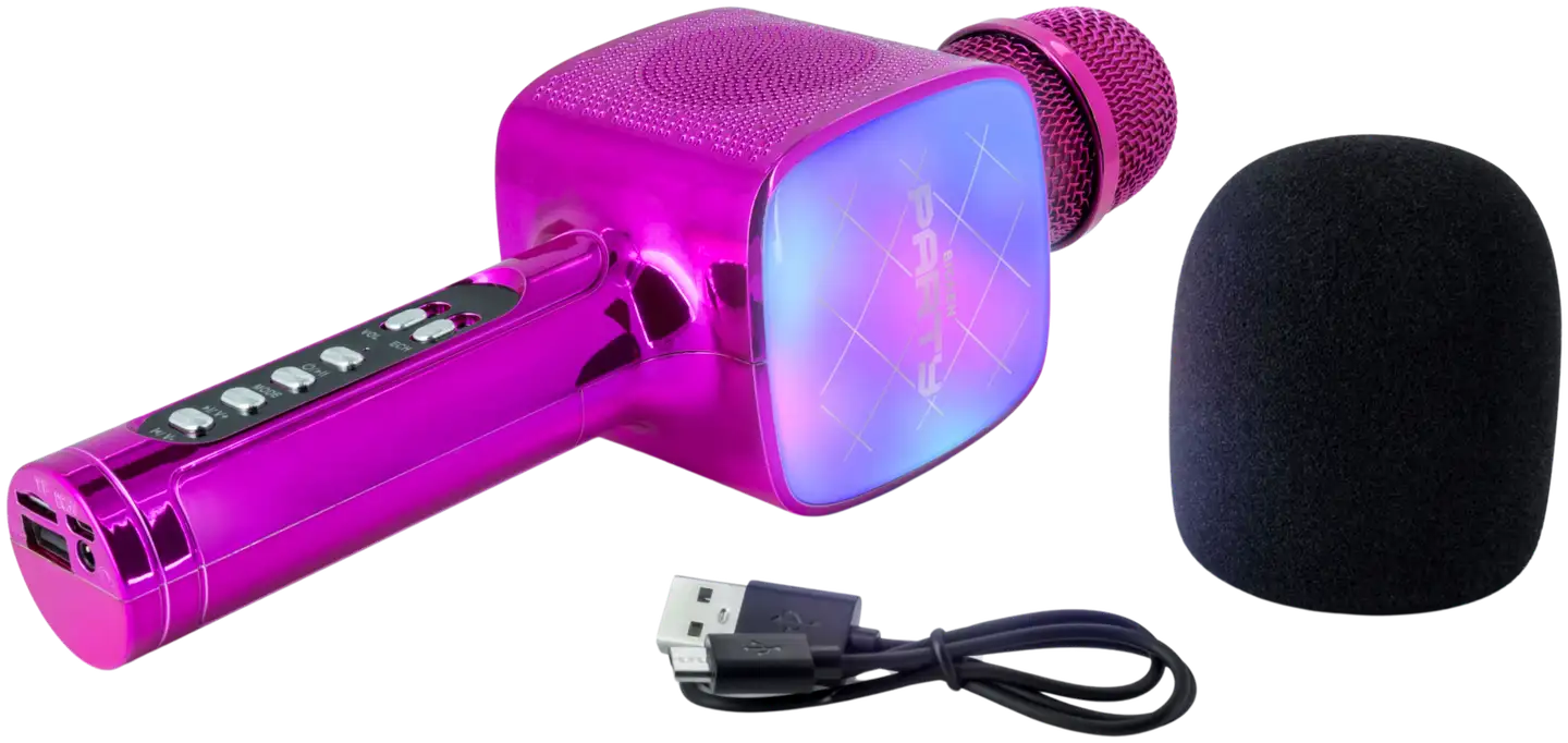 BigBen karaokemikrofoni Bluetooth yhteydellä pinkki - 6