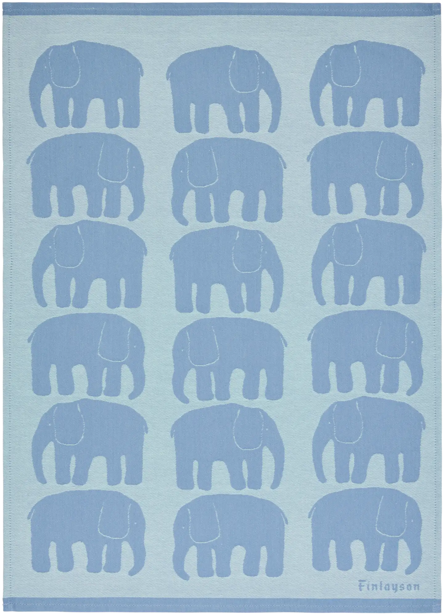 Finlayson keittiöpyyhe Elefantti siniharm/minttu 2kpl 50x70 - 2