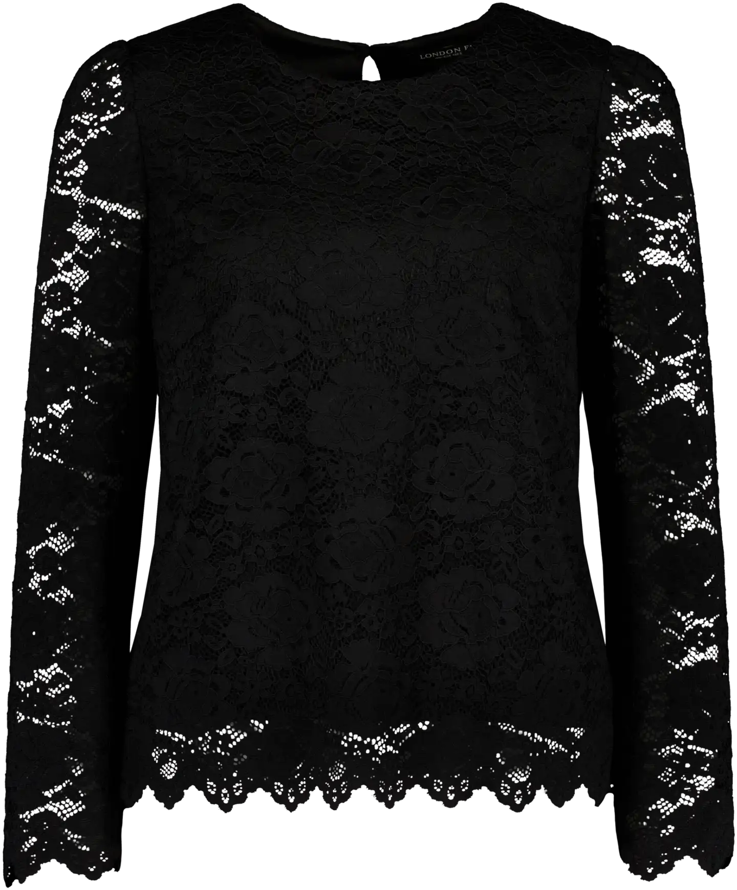 London Fog naisten pitsipusero 228L402512 - Jet Black - 1