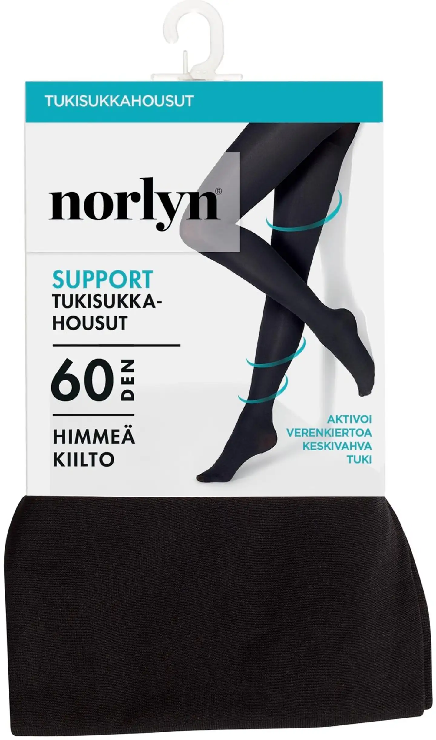 Norlyn naisten tukisukkahousut 60den - BLACK