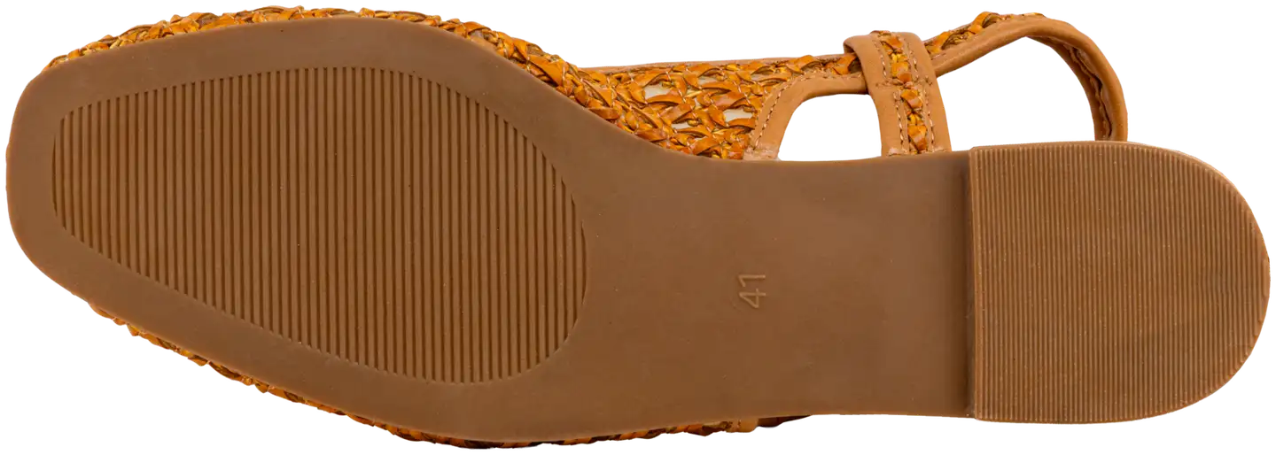 TEX naisten punotut sling back -ballerinat I981018 - Brown - 5