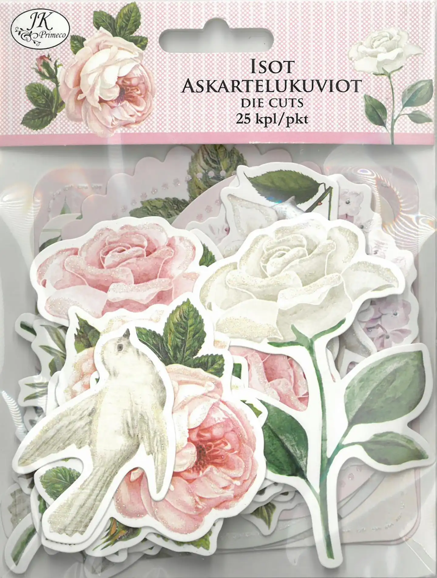 J.K. Primeco Isot askartelukuviot Rosa 25kpl - 1