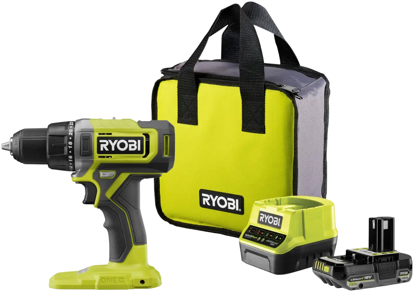 Ryobi aloitussetti RDD18-1C20S