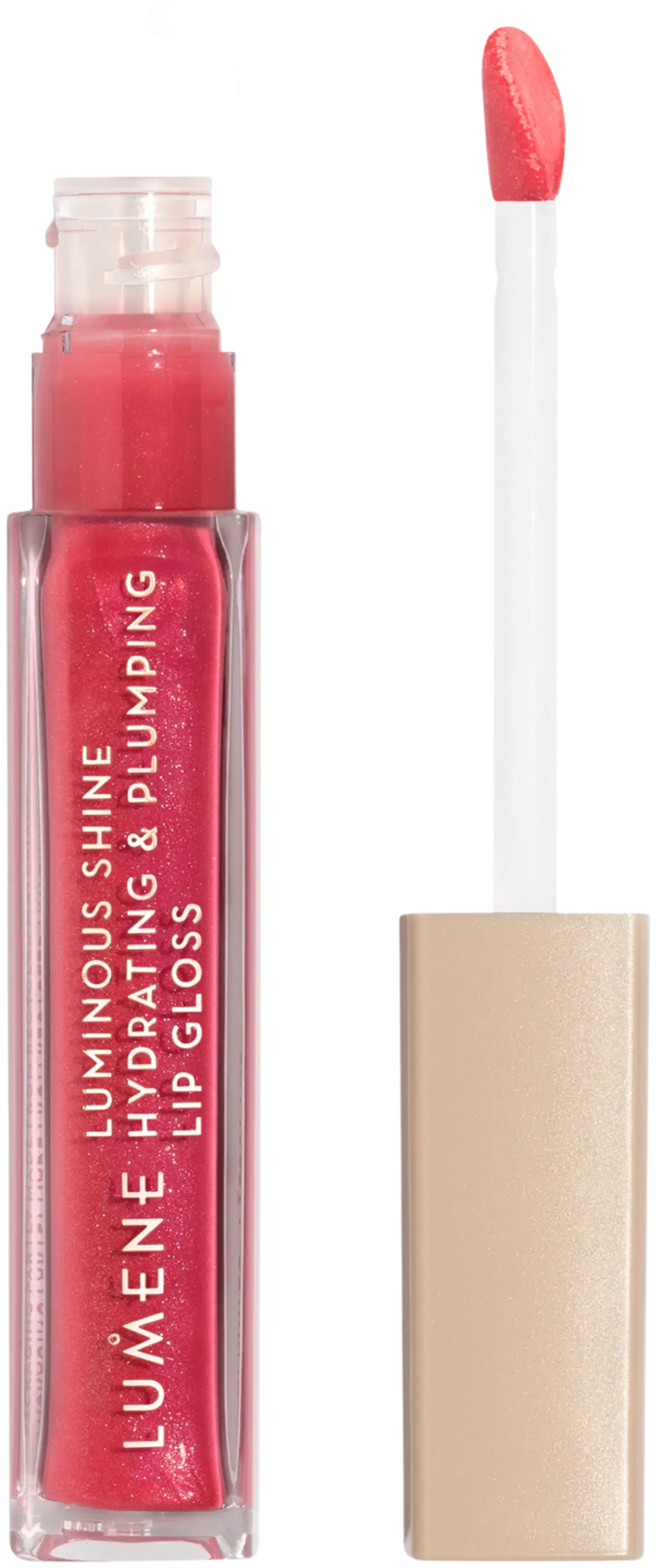 Lumene Luminous Shine Kosteuttava & täyteläistävä huulikiilto 3 Glossy Clear 5 ml - Bright Rose