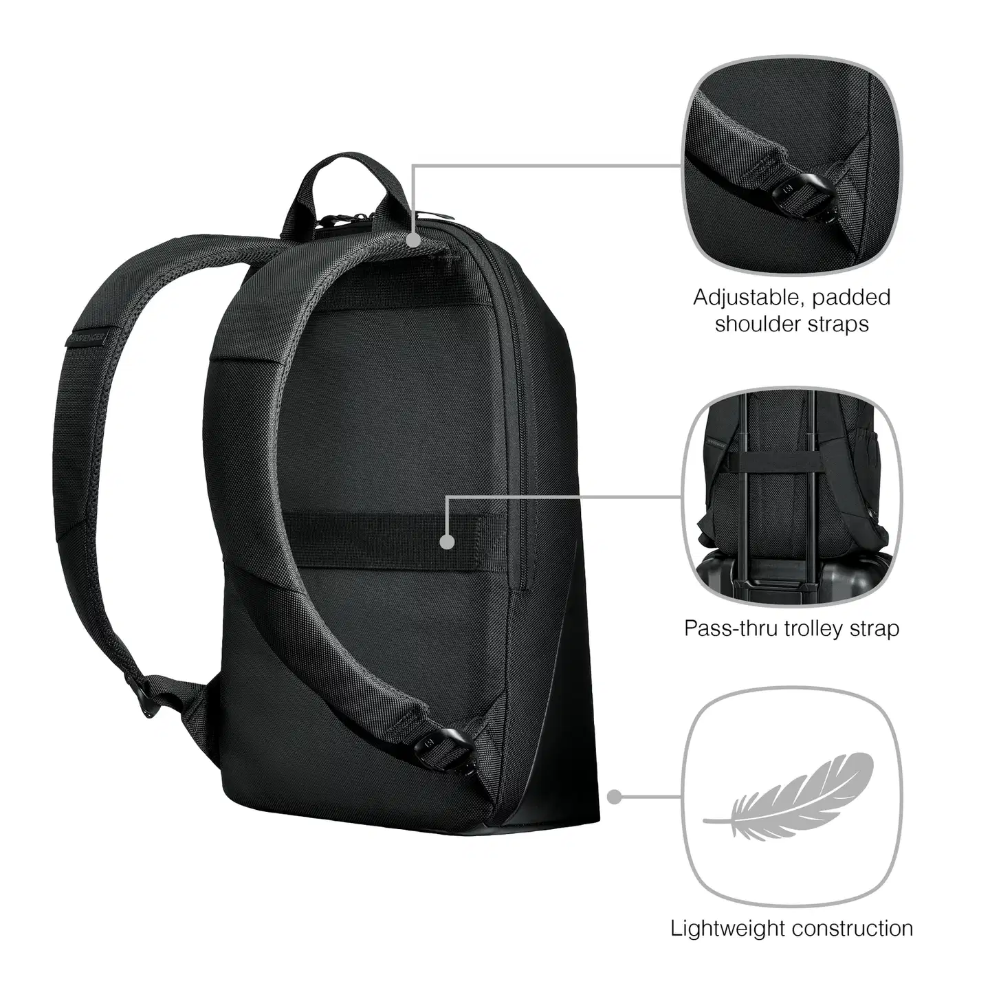 Wenger UrbanOne Light selkäreppu 14" tietokoneelle - 5