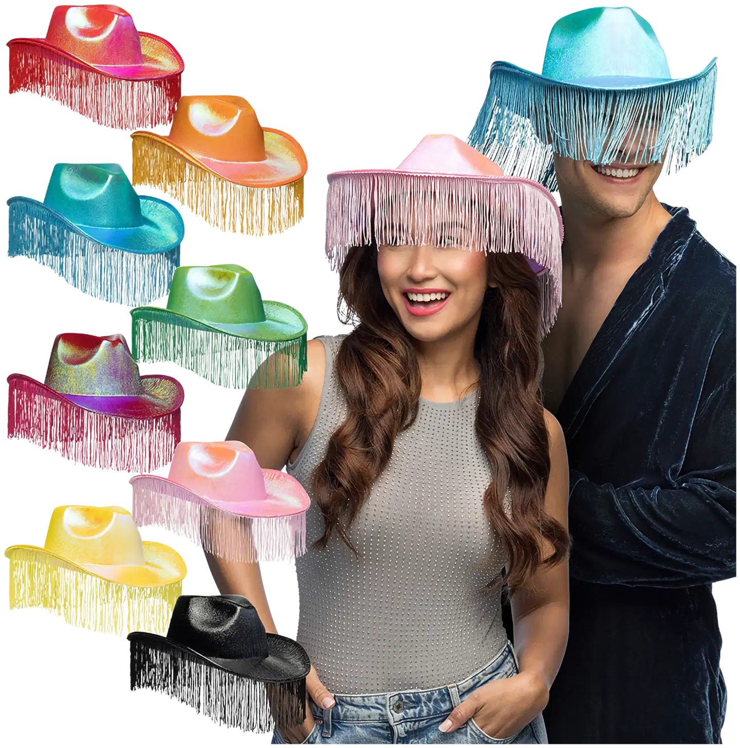 Cowboy hattu hapsuilla värilajitelma - 1