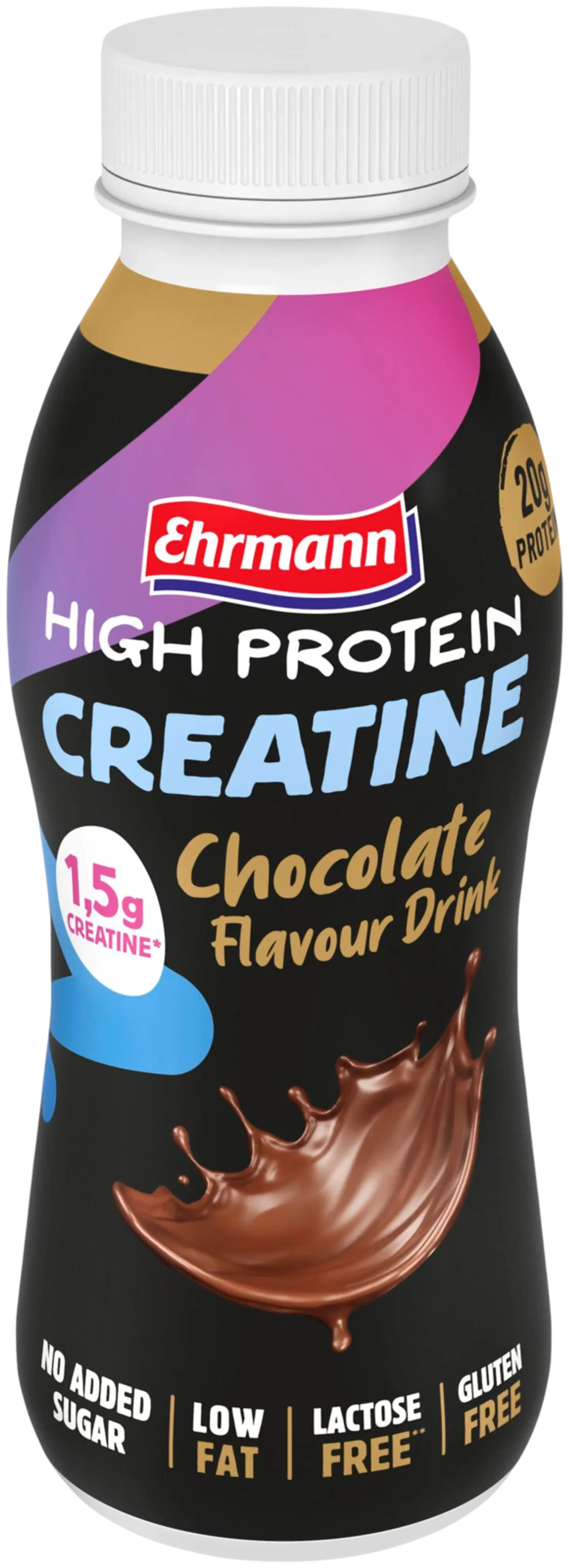 Ehrmann High Protein proteiinijuoma suklaa kreatiinilla 330 ml