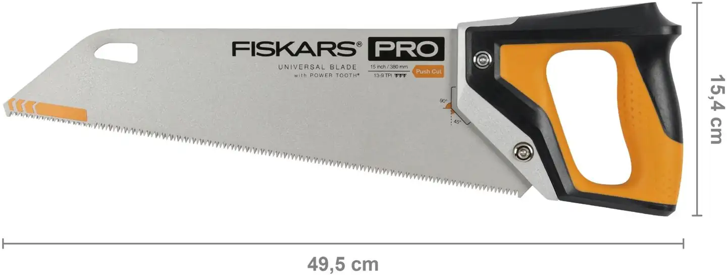 Fiskars PowerTooth käsisaha 380mm 9tpi - 2