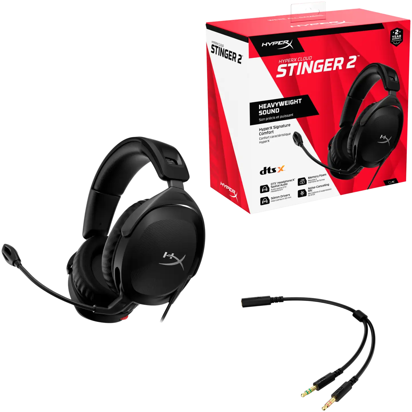 HyperX pelikuulokkeet Cloud Stinger 2 langalliset - 9