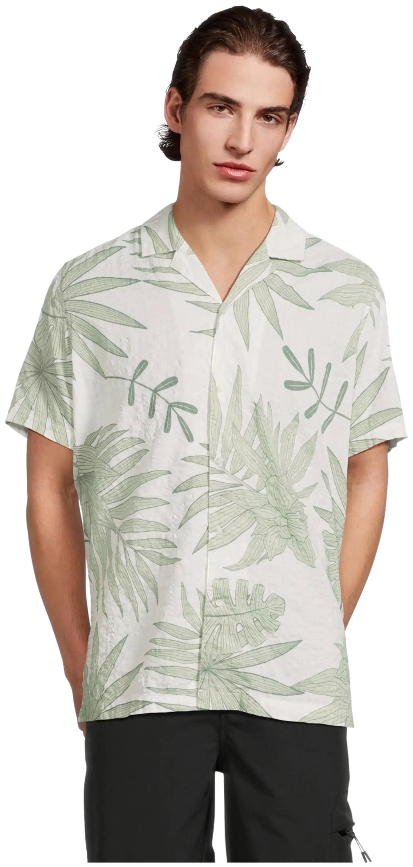 TEX miesten Hawaii-paita I274959 - Green - 1