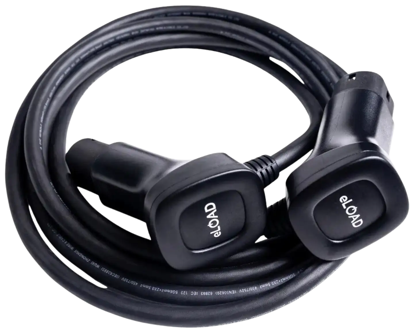 eLOAD sähköauton latauskaapeli 22kw 500cm - 1