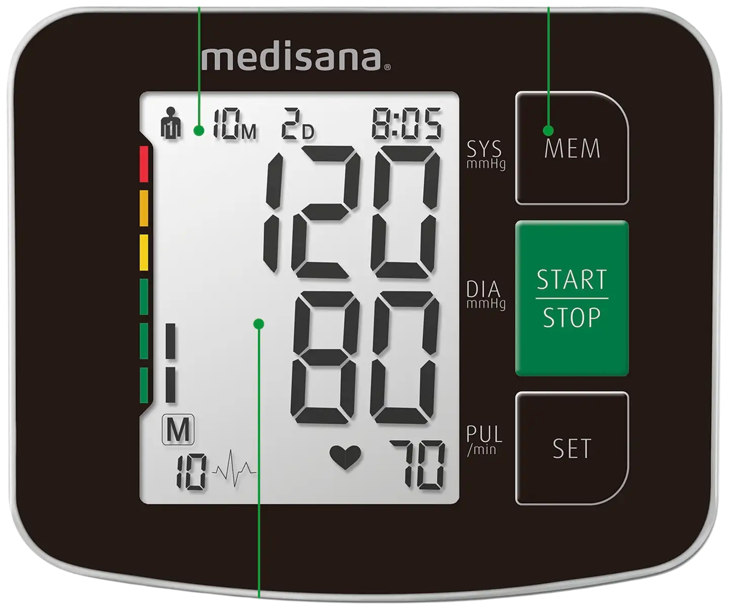 Medisana Verenpainemittari BU516 musta - 4