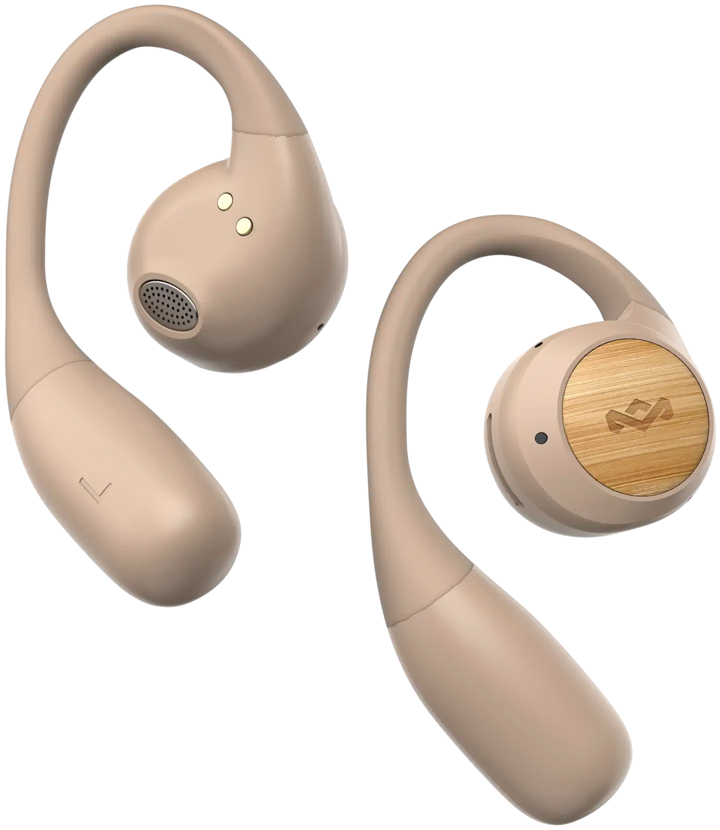House of Marley langattomat nappikuulokkeet Liberate, beige/puu - 3