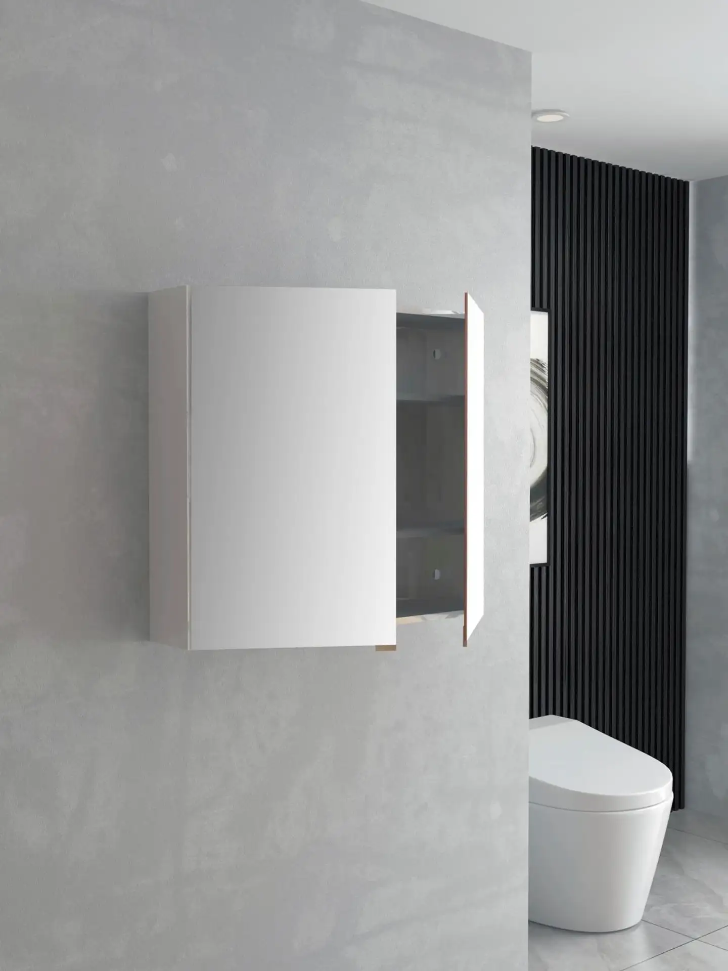 Kaisla PVC peilikaappi 80 cm - 2