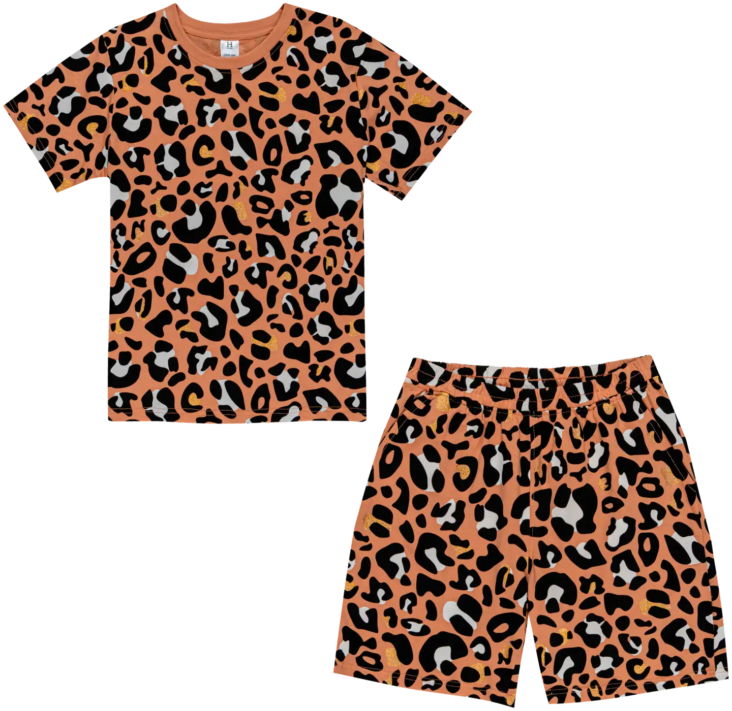 House lasten shortsipyjama leopardi 232H382512 - LEOPARDI - 1