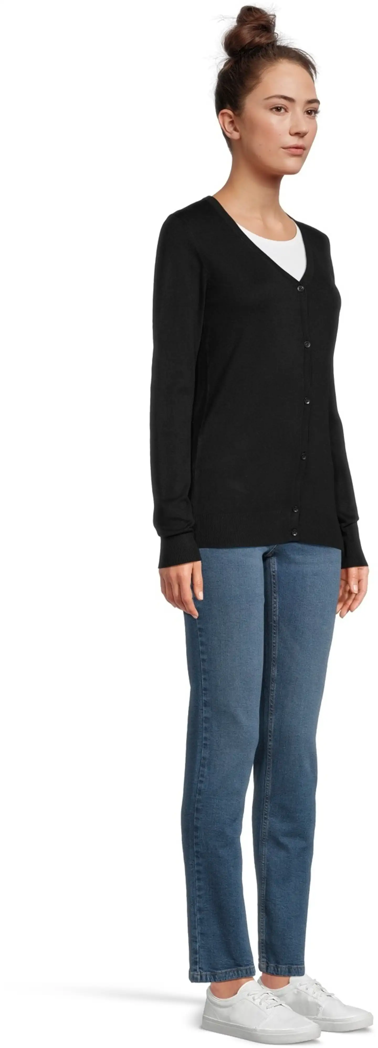 House naisten neuletakki Christina - BLACK - 4