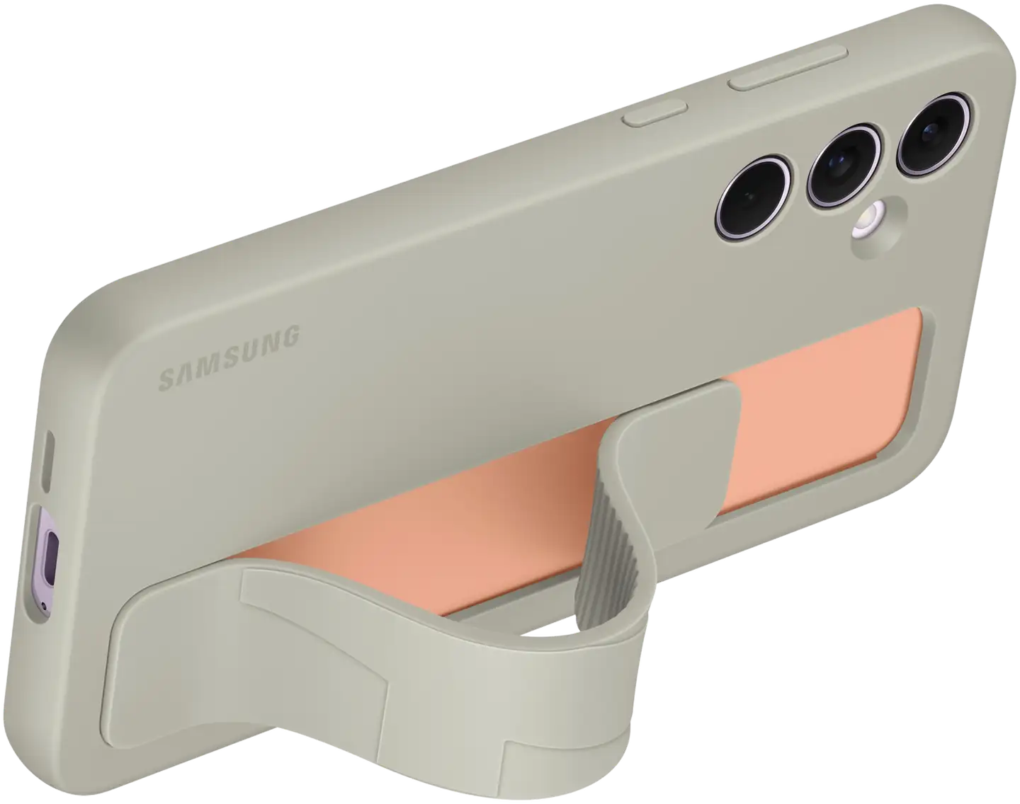 Samsung Galaxy A55 standing grip case suojakotelo harmaa - 4